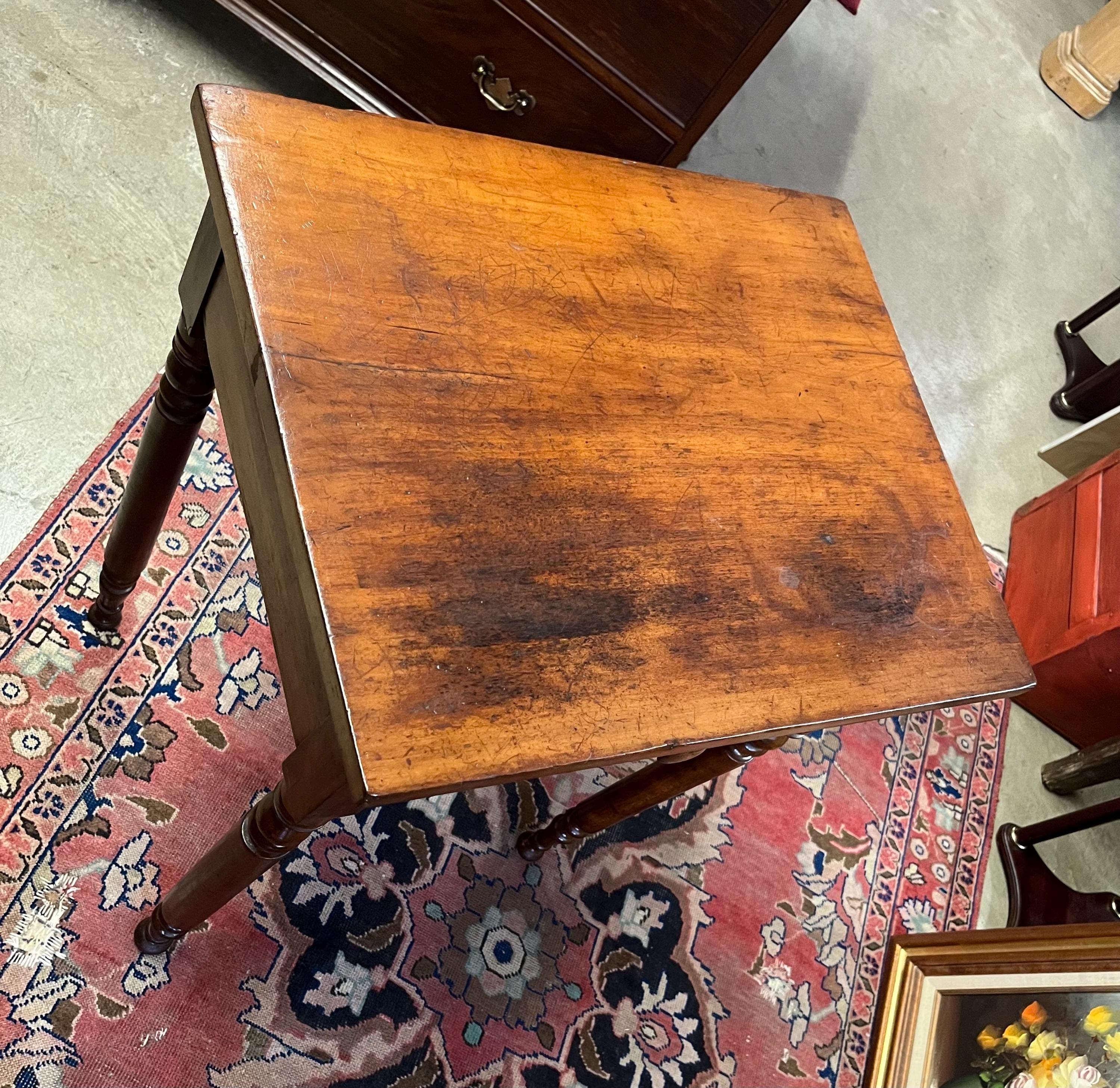 Antique Primitive Side Table - Thumbnail 3