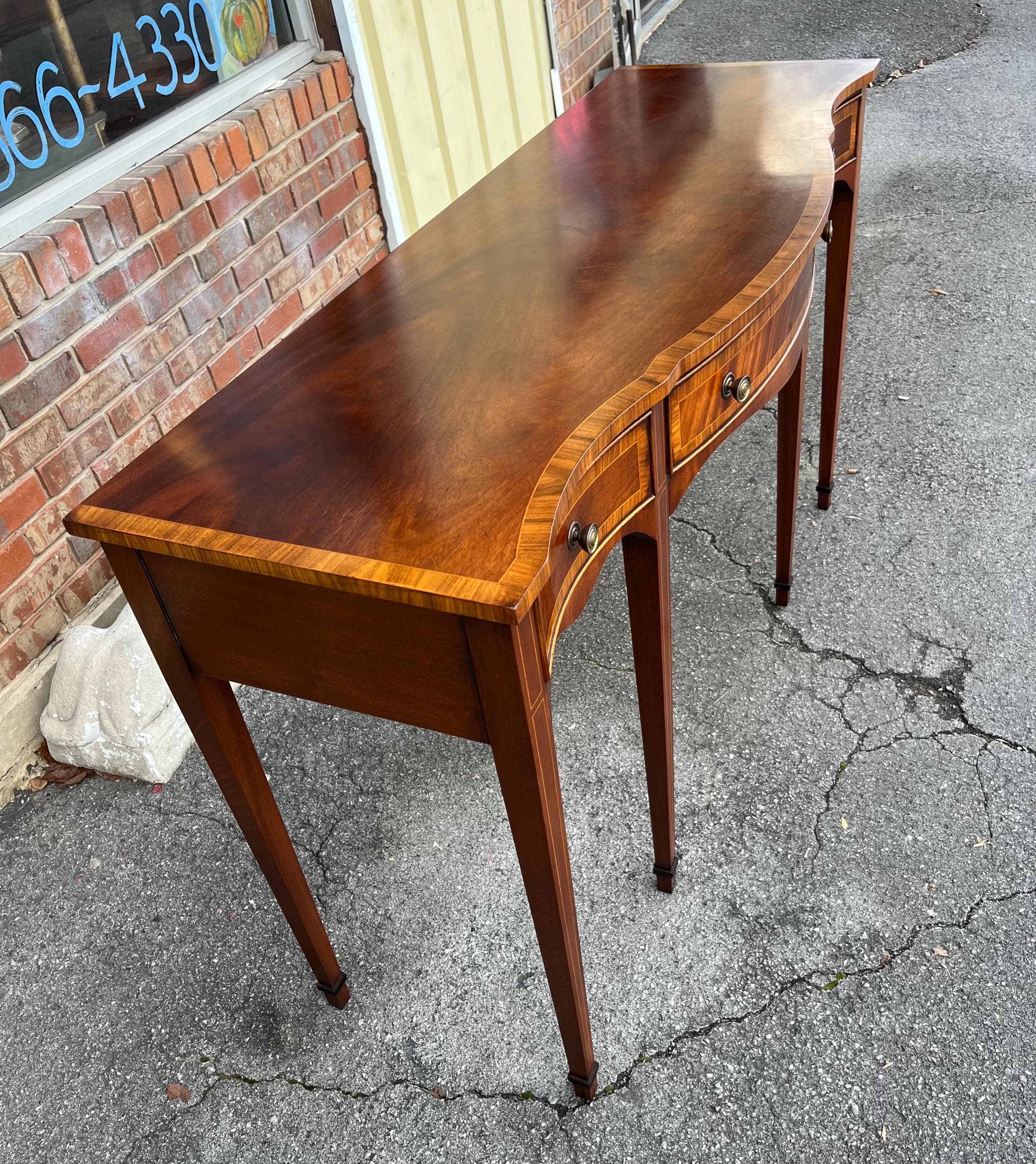 English Banded Mahogany Sideboard - Thumbnail 5