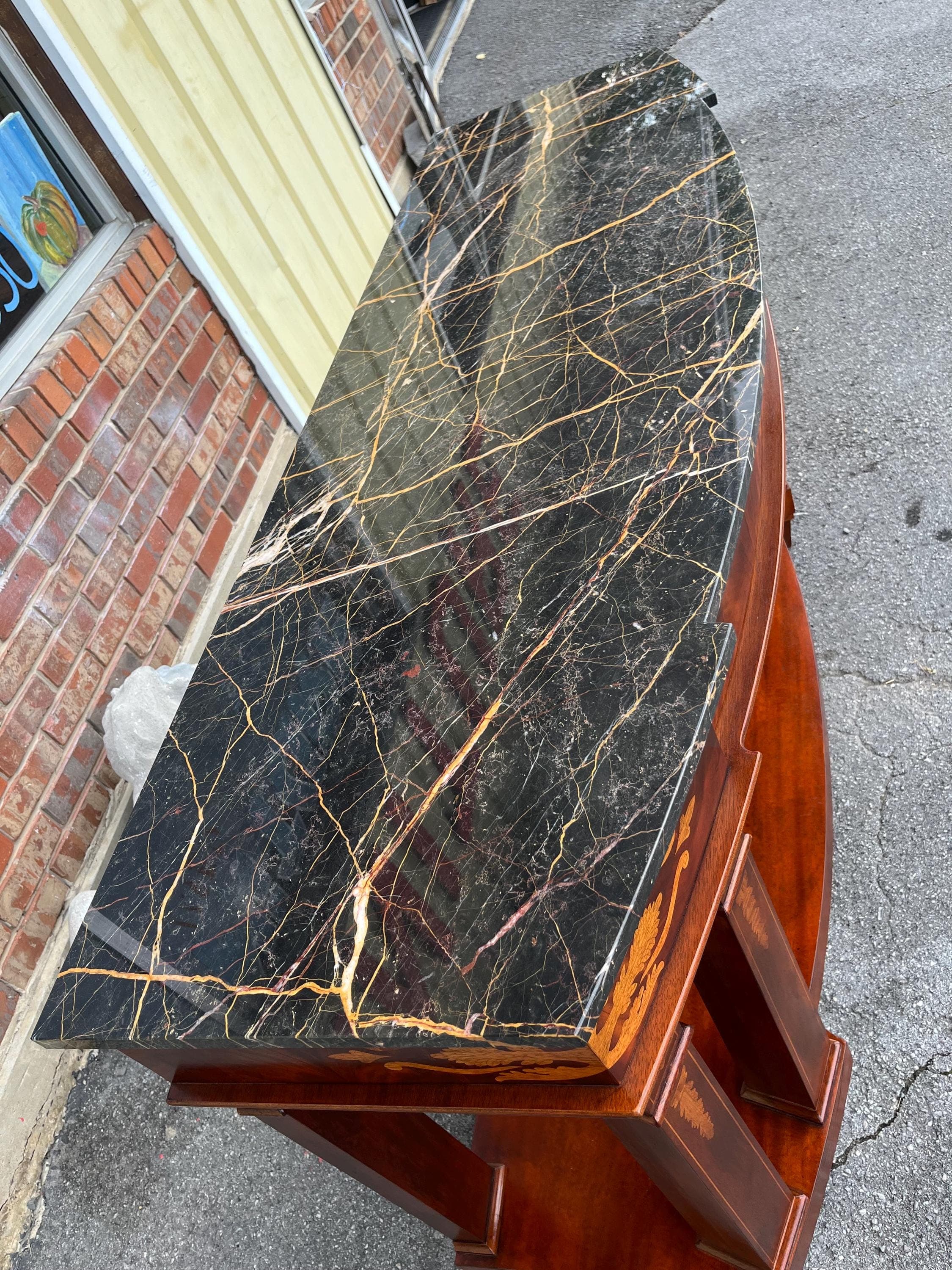 Henredon Marble-Top Console or Entry Table - Thumbnail 13