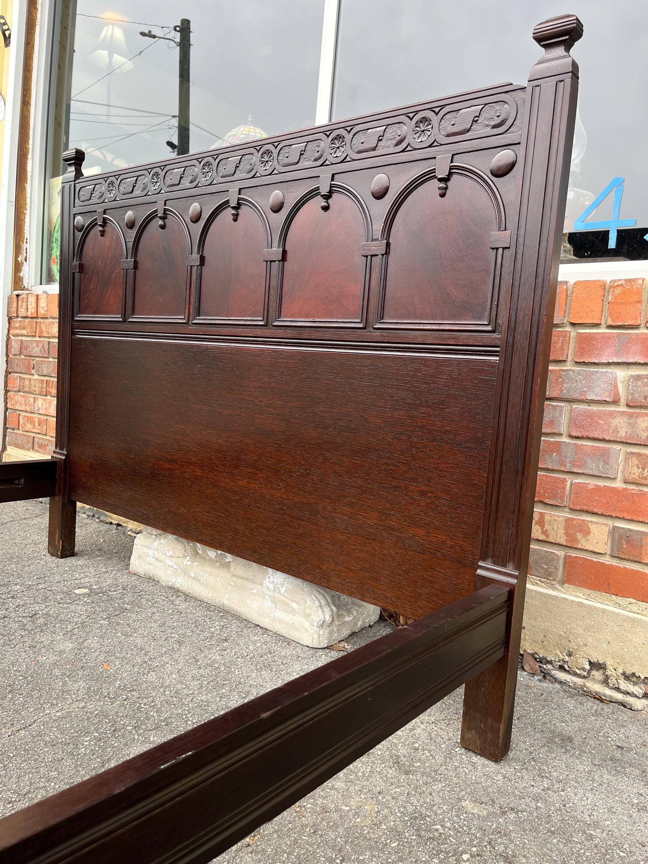 Antique Full Bed Attributed to John Widdicomb - Thumbnail 10