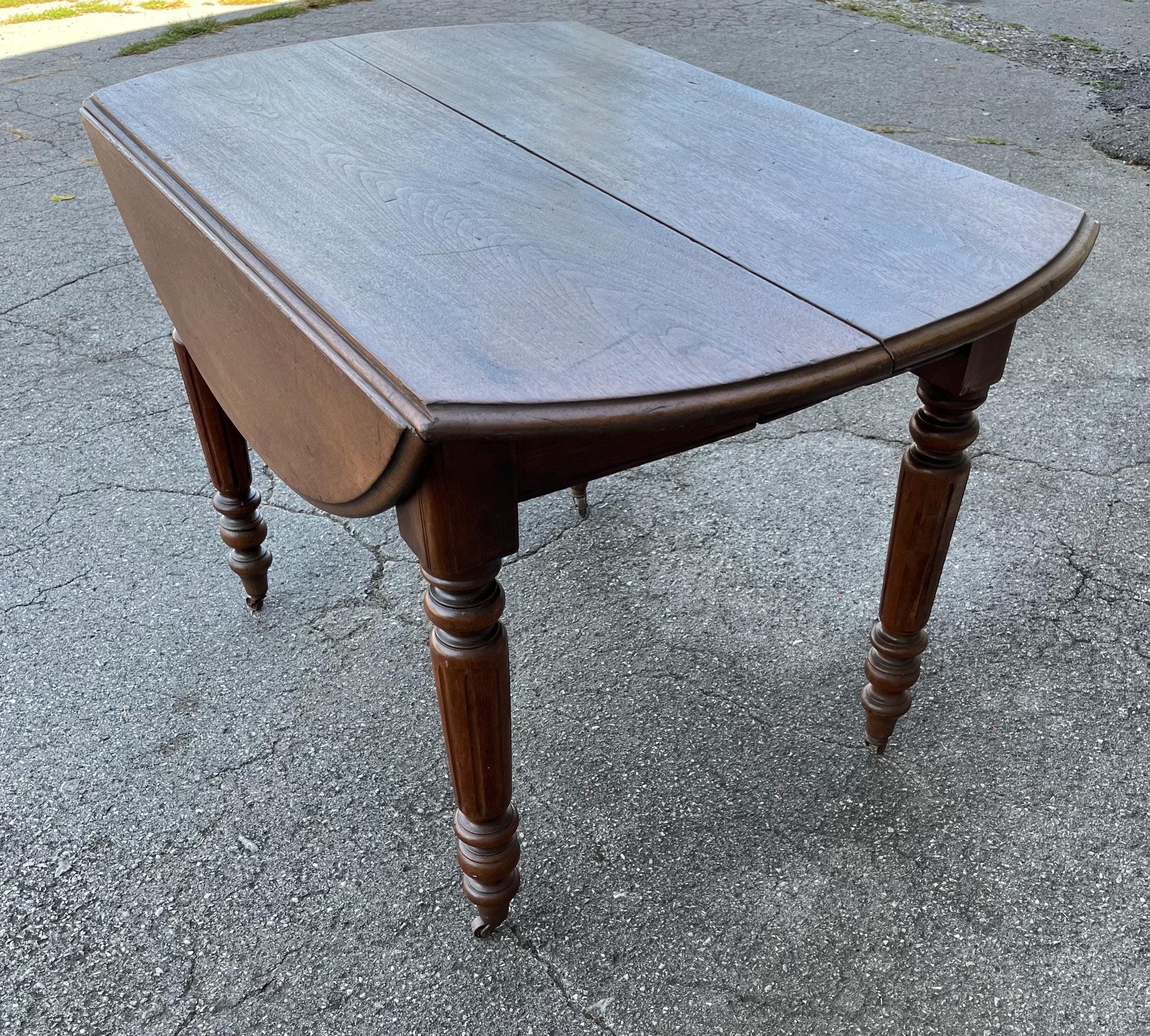 Antique Oak Drop Leaf Table - Thumbnail 10