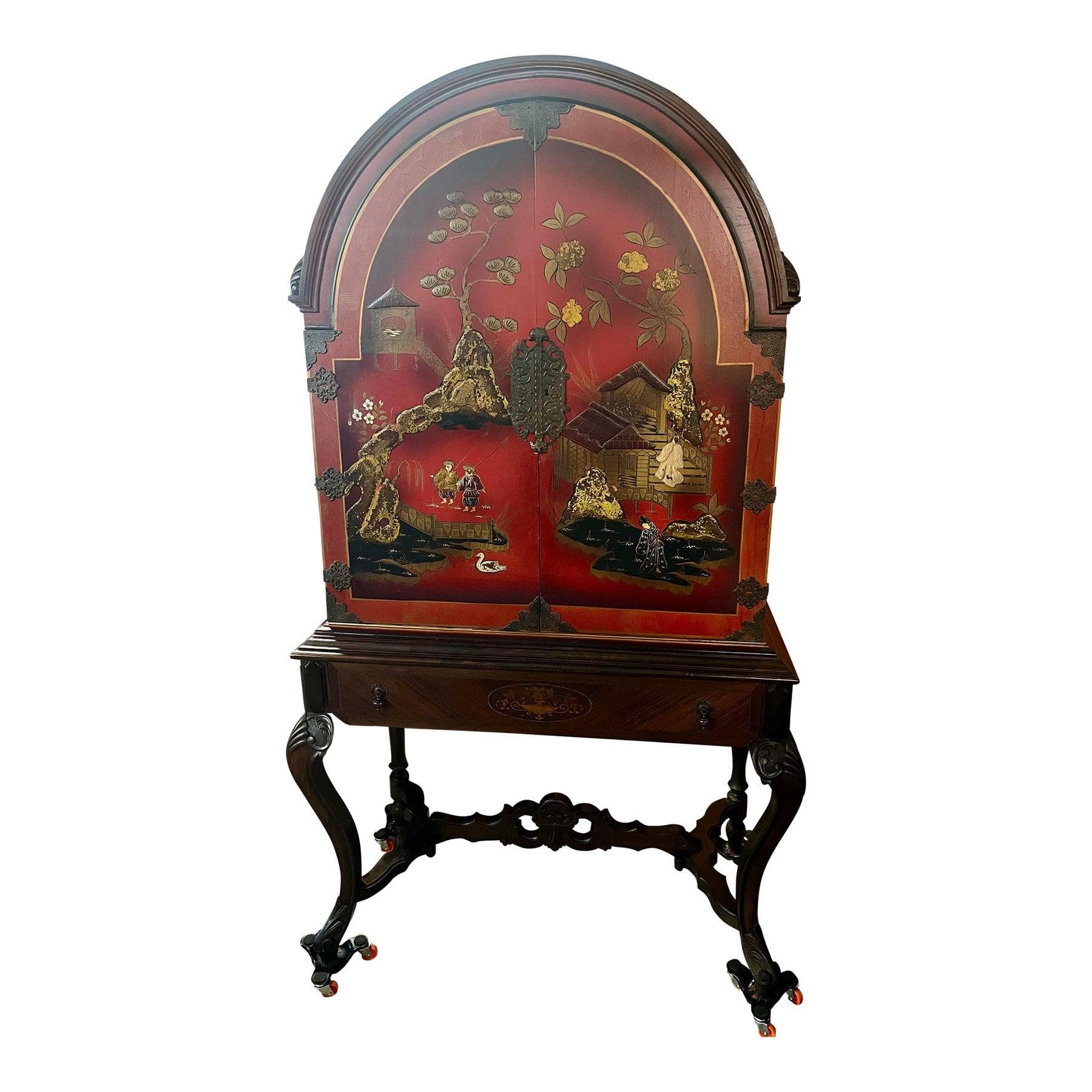 Jacobean Chinoiserie Style Cabinet - Image 1