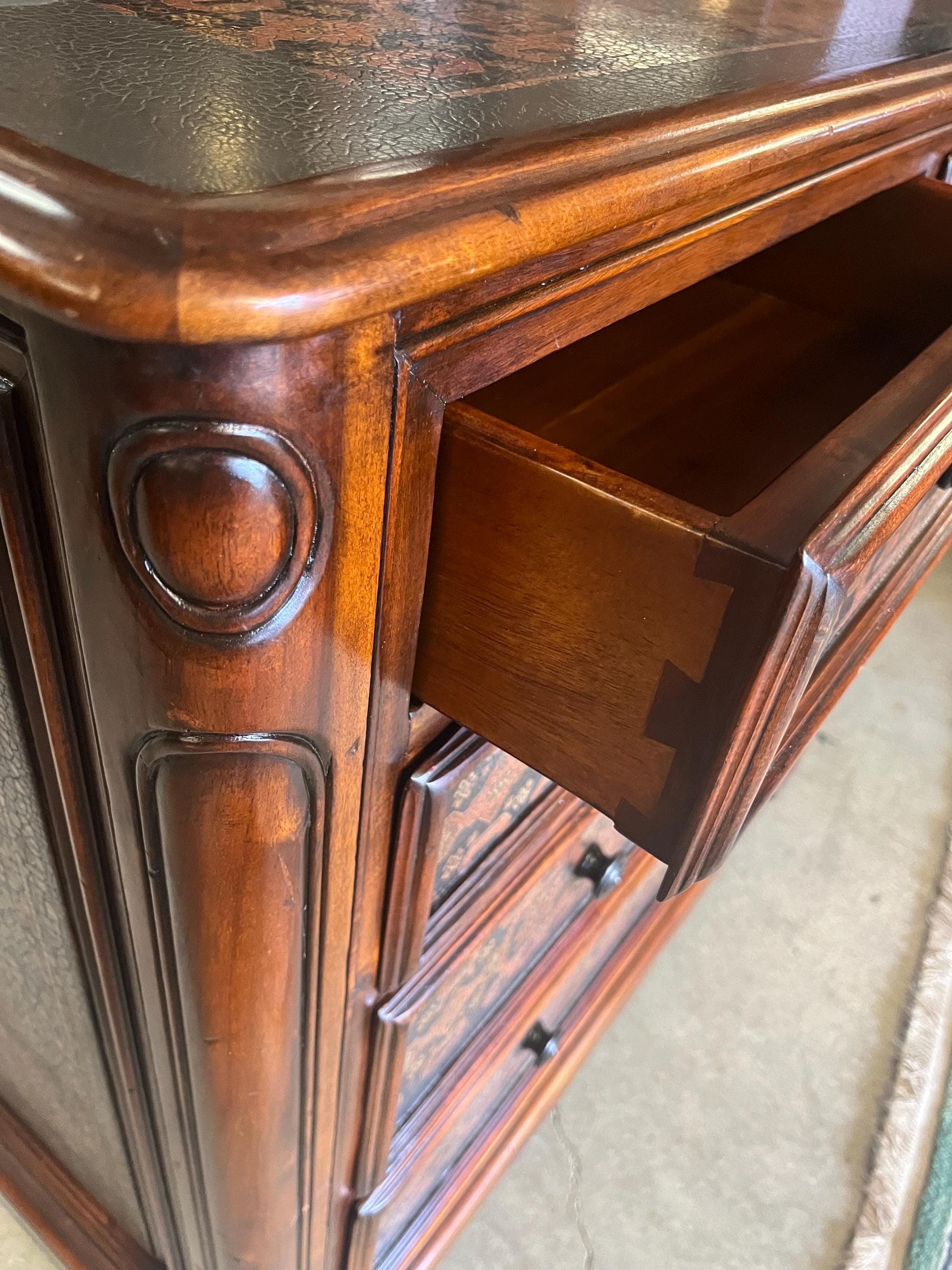 Highly Decorated Theodore Alexander Chest - Thumbnail 6