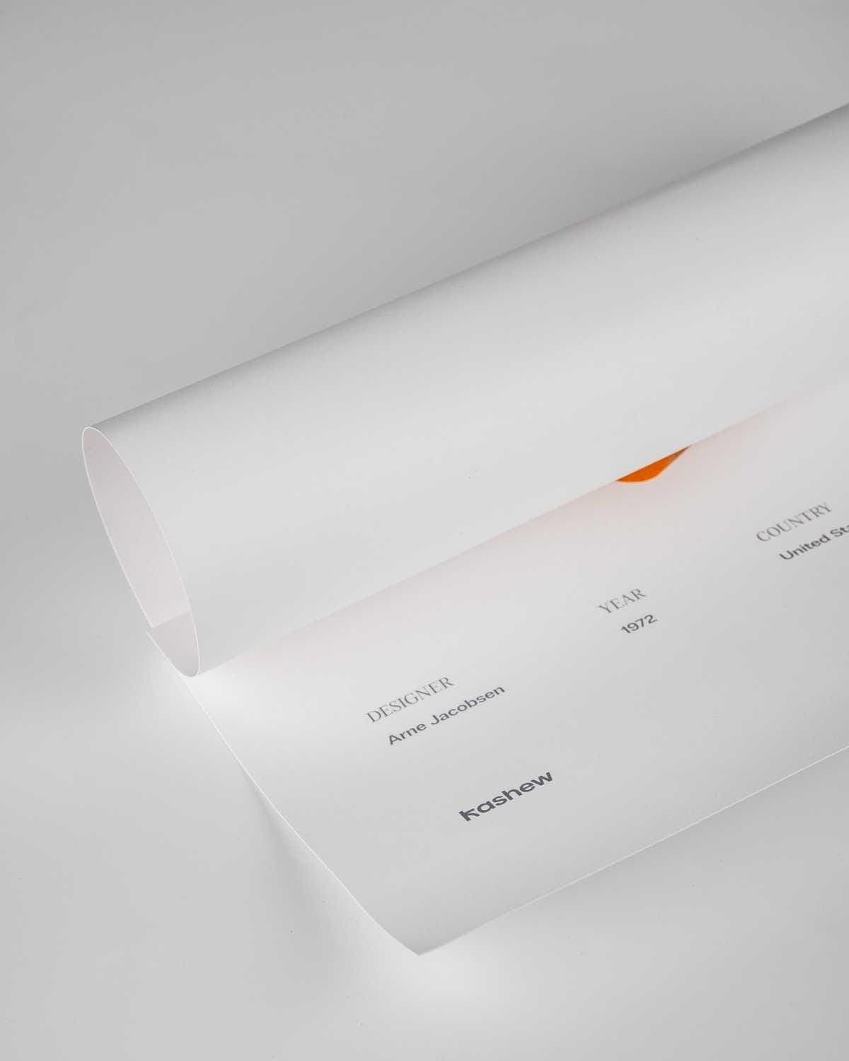 Arne Jacobsen Magnetic Teak Wiggle Poster Frame - Thumbnail 6