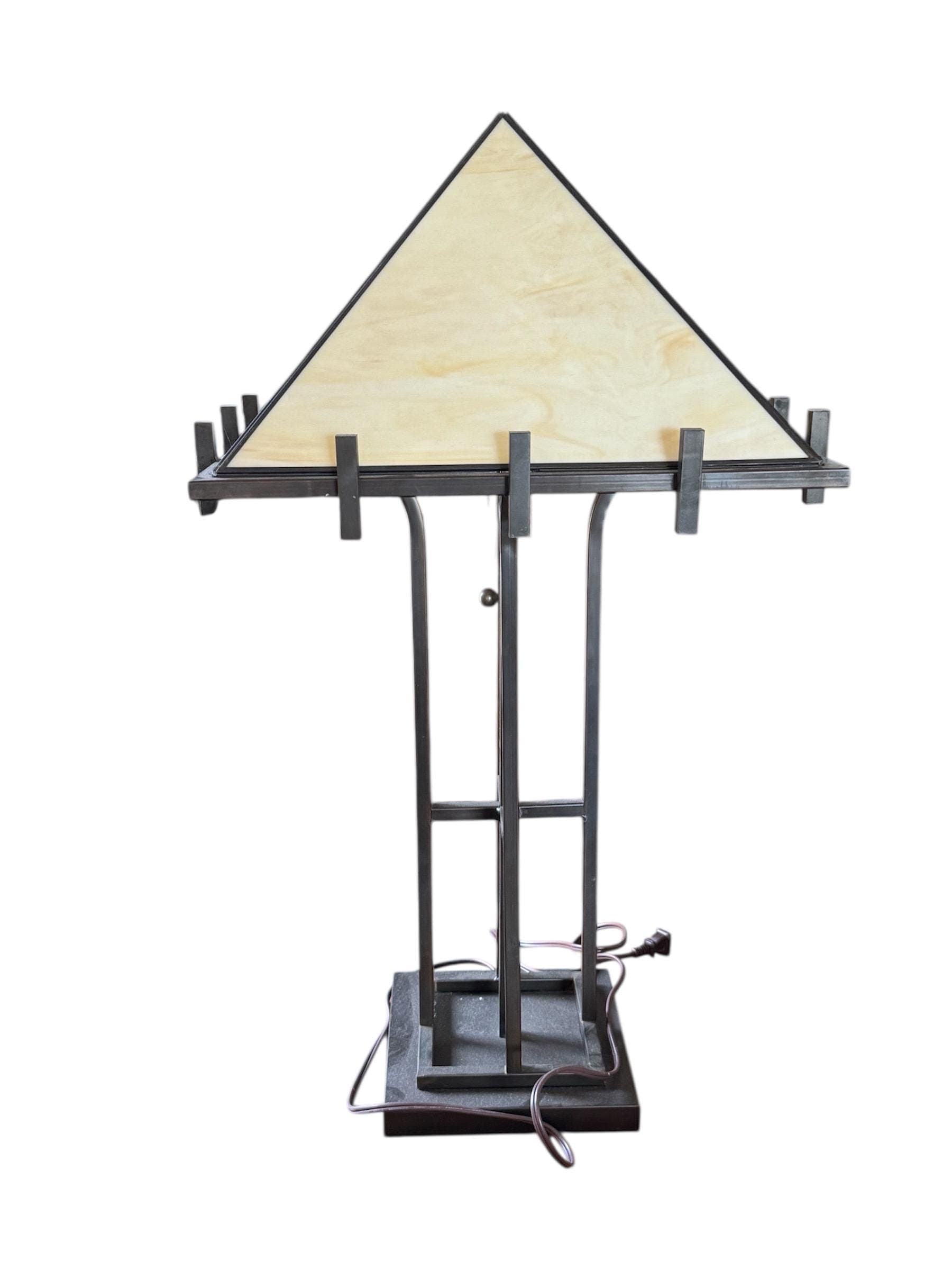 Grand 31" Mission Slag Glass Table Lamp - Thick Prairie Glass - Thumbnail 13