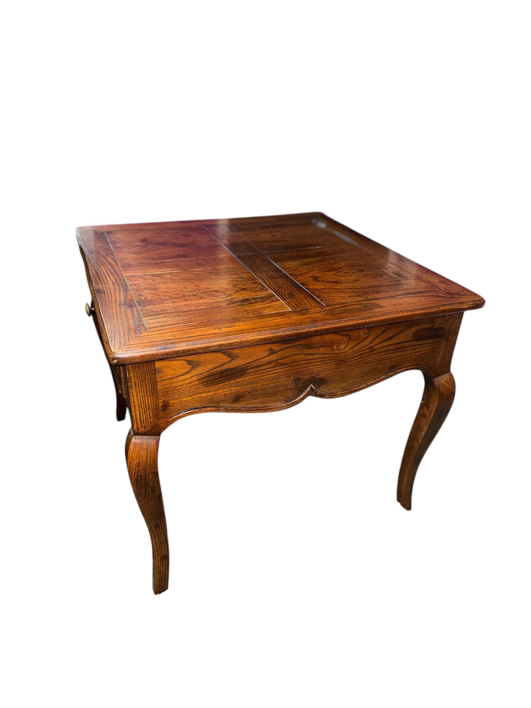 Vintage Henredon French Provincial Parquetry End Tables - Pair - Thumbnail 2