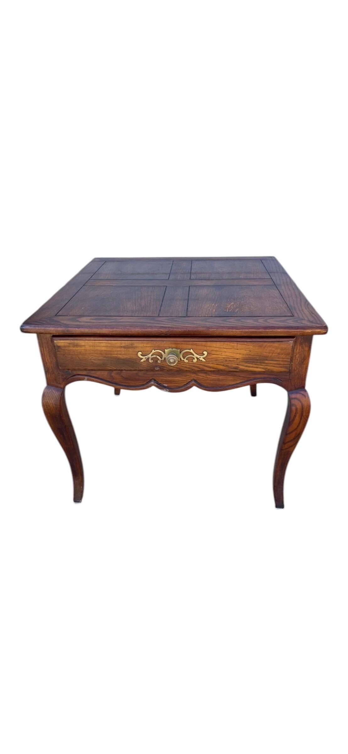 Vintage Henredon French Provincial Parquetry End Tables - Pair - Thumbnail 7