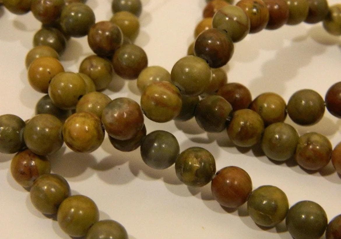 Rainbow Jasper Round Beads - 6mm & 8mm, 16" Strand - Thumbnail 6