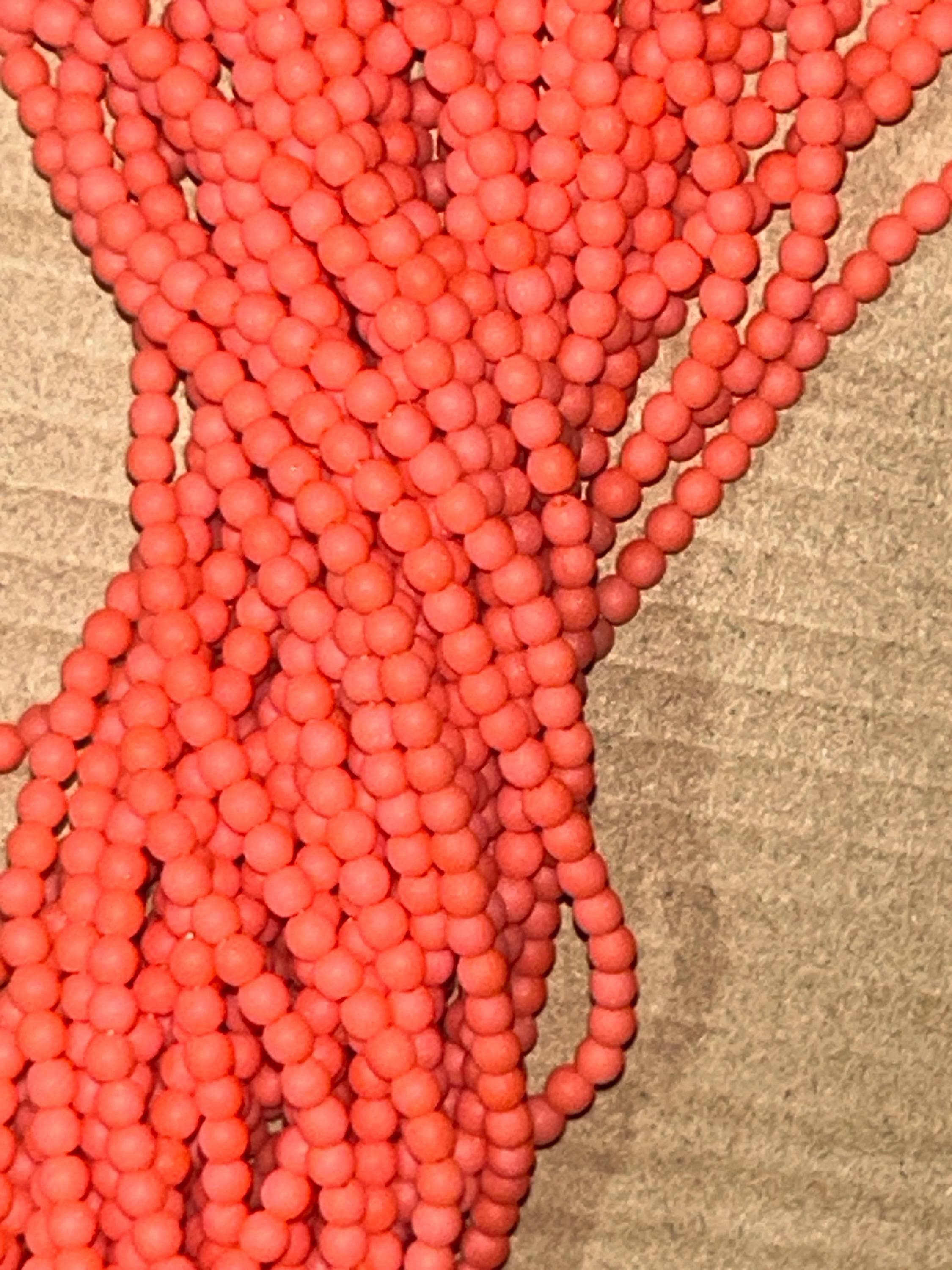 Matte Opaque Czech Glass Beads | Size 3mm Assorted Color Options | Jewelry Making Supplies - Thumbnail 16