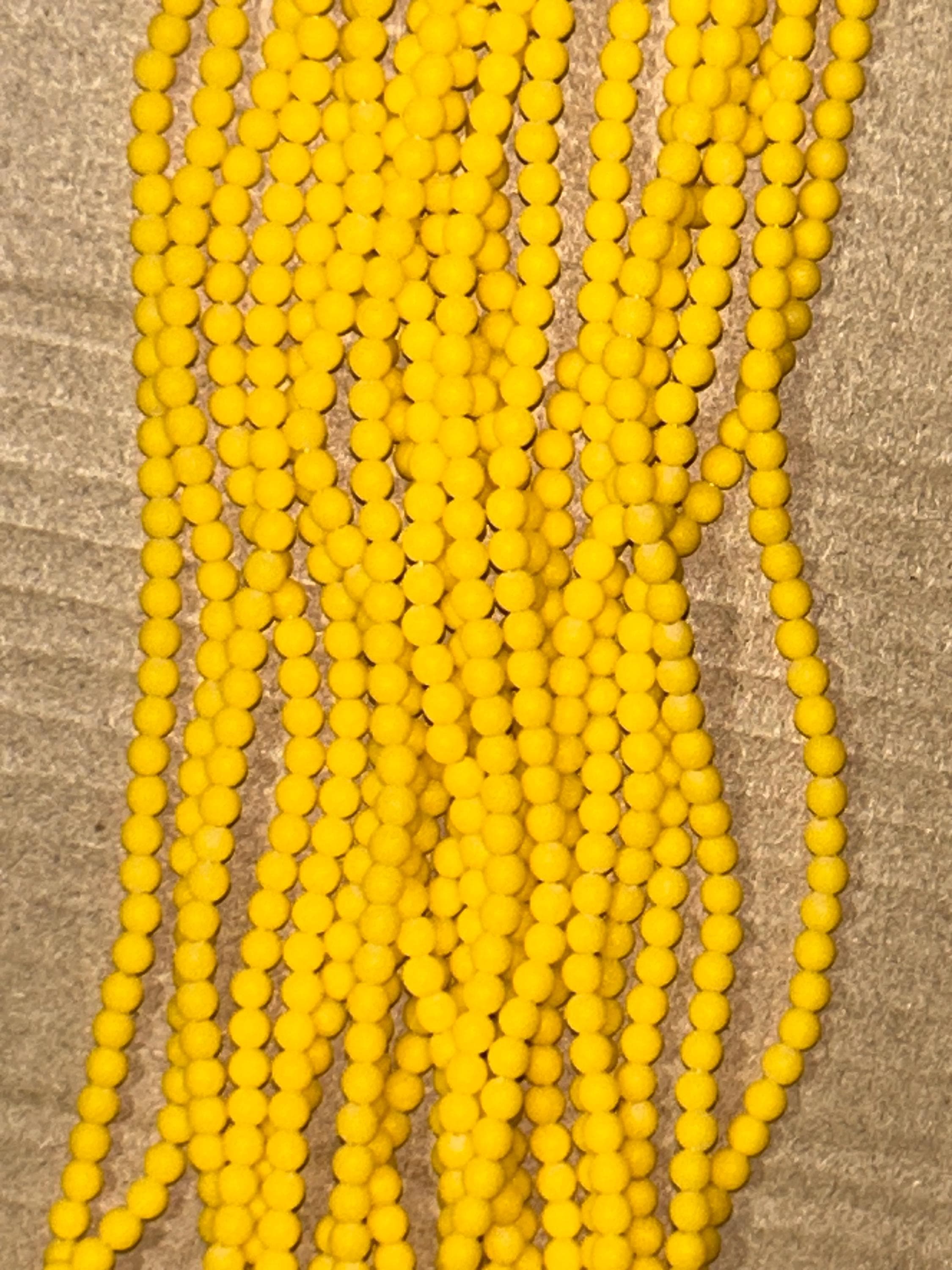 Matte Opaque Czech Glass Beads | Size 3mm Assorted Color Options | Jewelry Making Supplies - Thumbnail 4