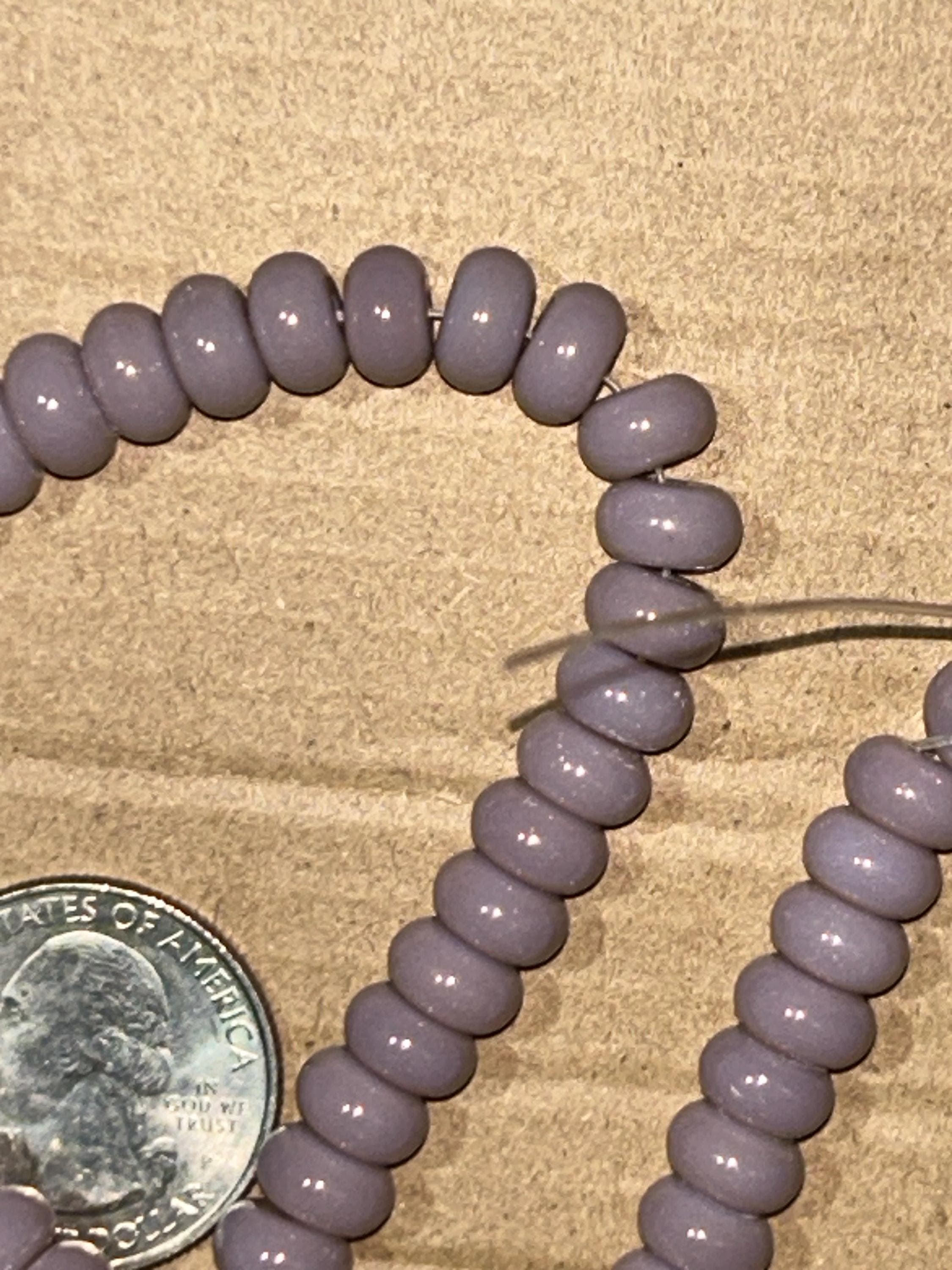 Yellow Quartz Rondelle Beads, 6mm Smooth Gemstone Strand - Thumbnail 19