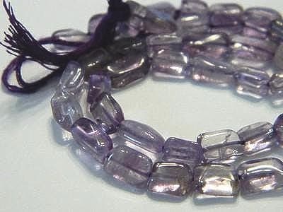 Amethyst Rectangle Beads: Natural Light Purple (50 Pieces Set) - Thumbnail 2