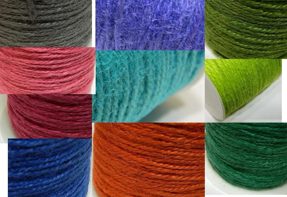 Hemp Twine Cord: 2mm Thick - Natural Fiber String select color in various - Image 1