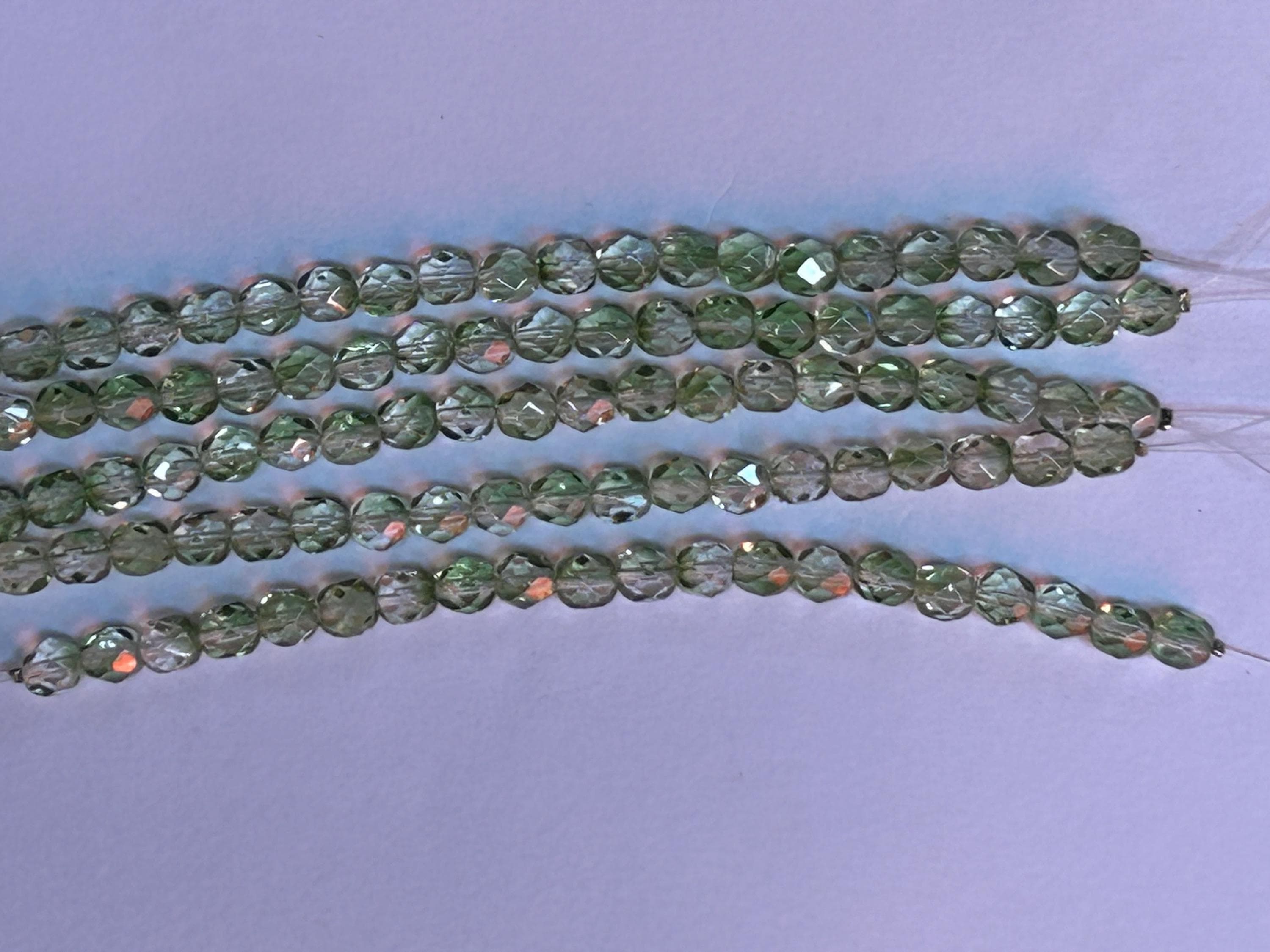 Round Fauceted Glass Beads -Czech Glass 10 mm - Thumbnail 7