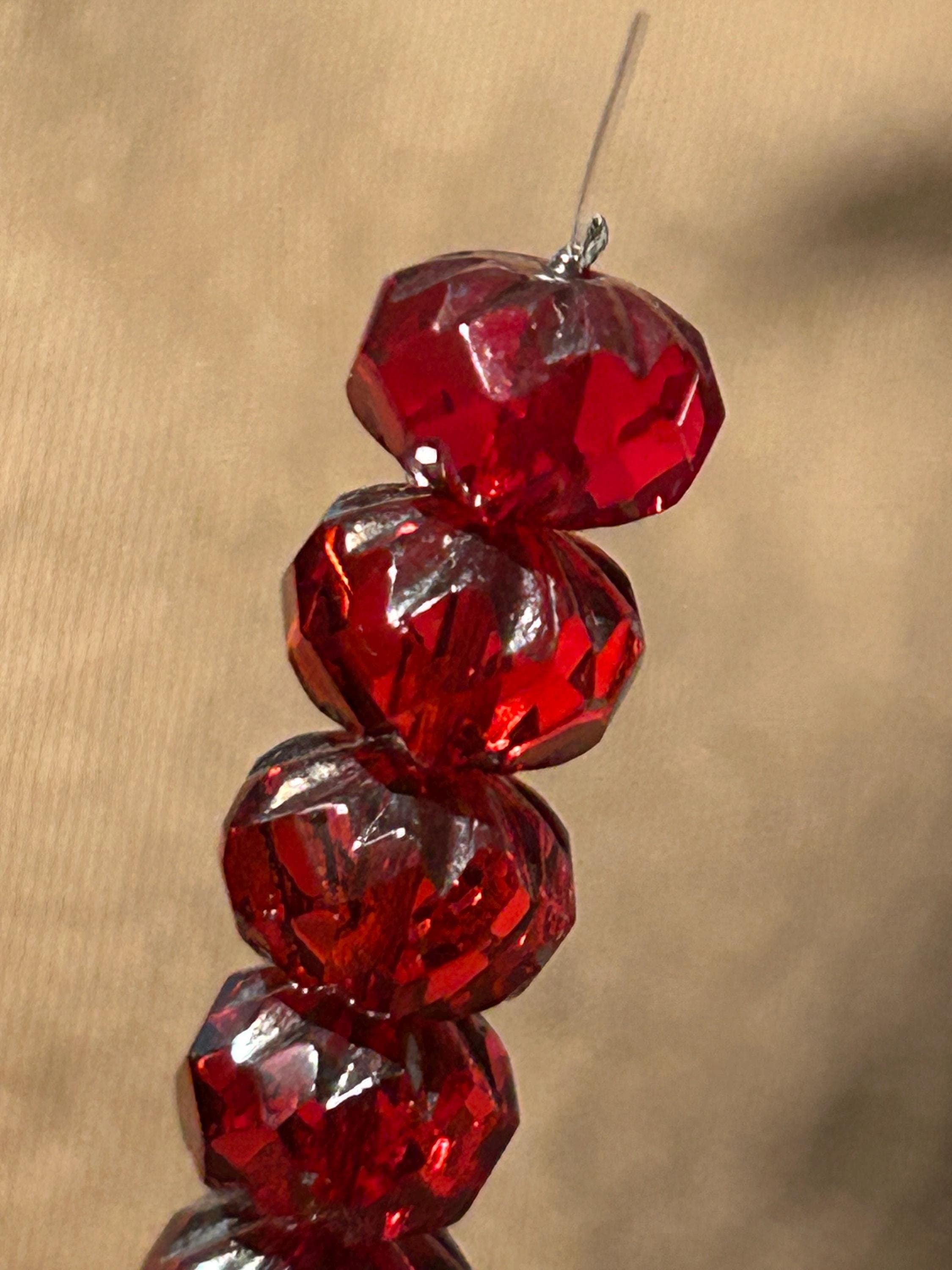 Fauceted Rhondella Beads 19 different Colors -Czech Glass 9mmx6mm - Thumbnail 18