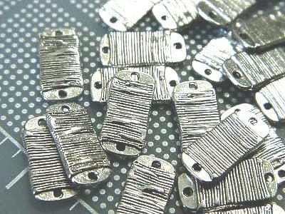 Antique Pewter Jewelry Links, Silver Connectors (20 Pieces) - Thumbnail 3