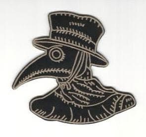 Plaque Doctor Dr Pestilence Costume Iron- On heat transfer Patch-Craft Idea-4” Patch - Image 1