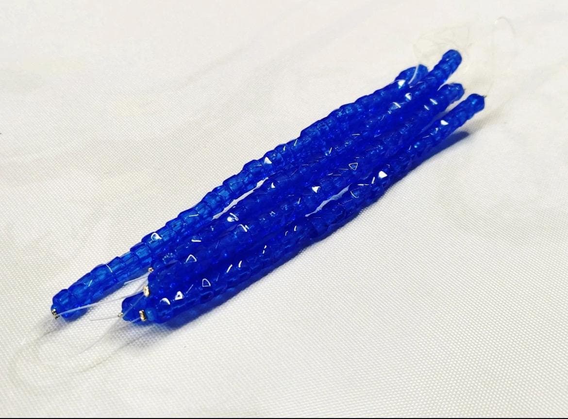 6mm Czech Fire Polished Royal Blue , Bols Beads Transparent Luster - Thumbnail 2