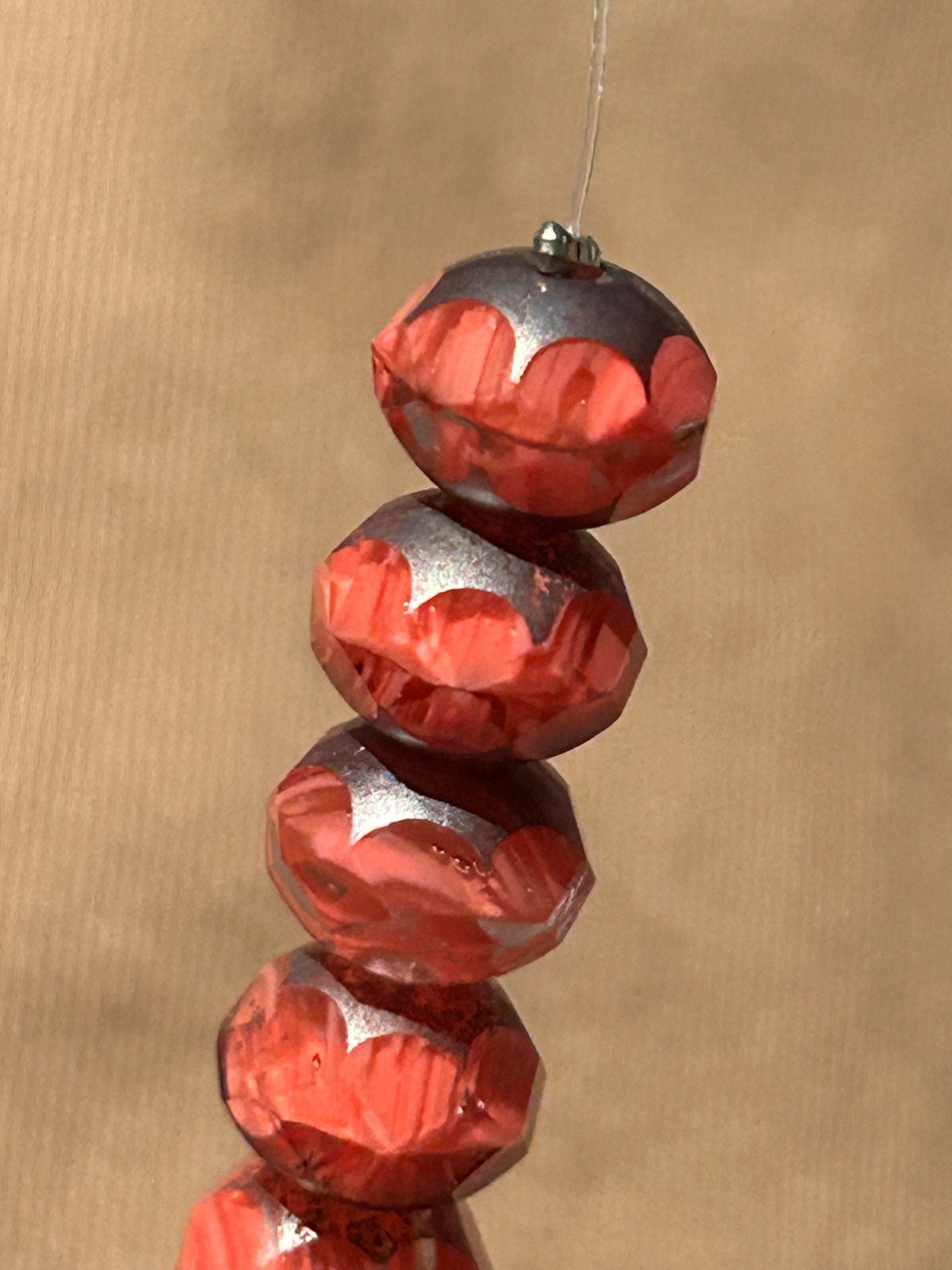 Fauceted Rhondella Beads 19 different Colors -Czech Glass 9mmx6mm - Thumbnail 10