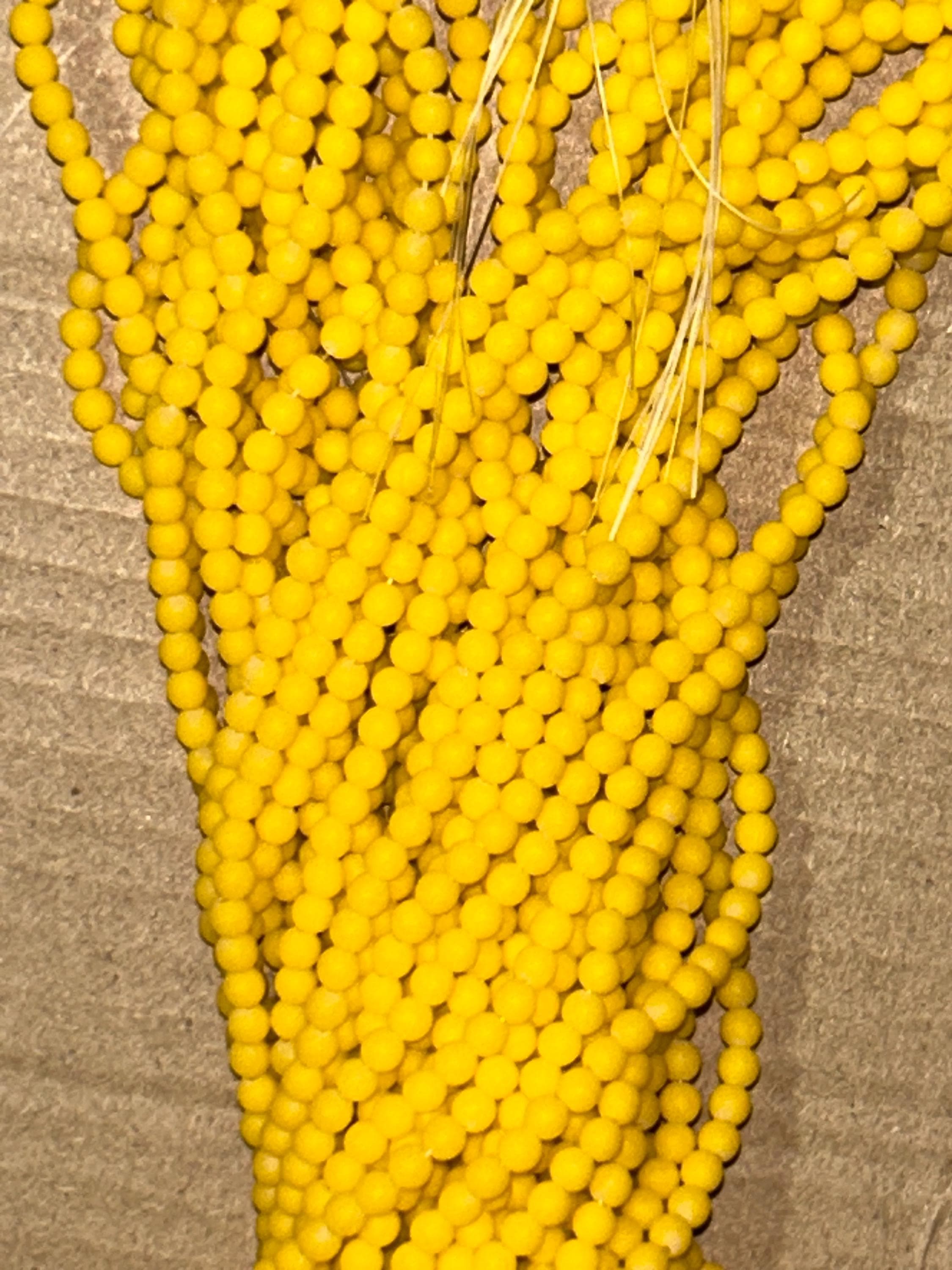 Matte Opaque Czech Glass Beads | Size 3mm Assorted Color Options | Jewelry Making Supplies - Thumbnail 8