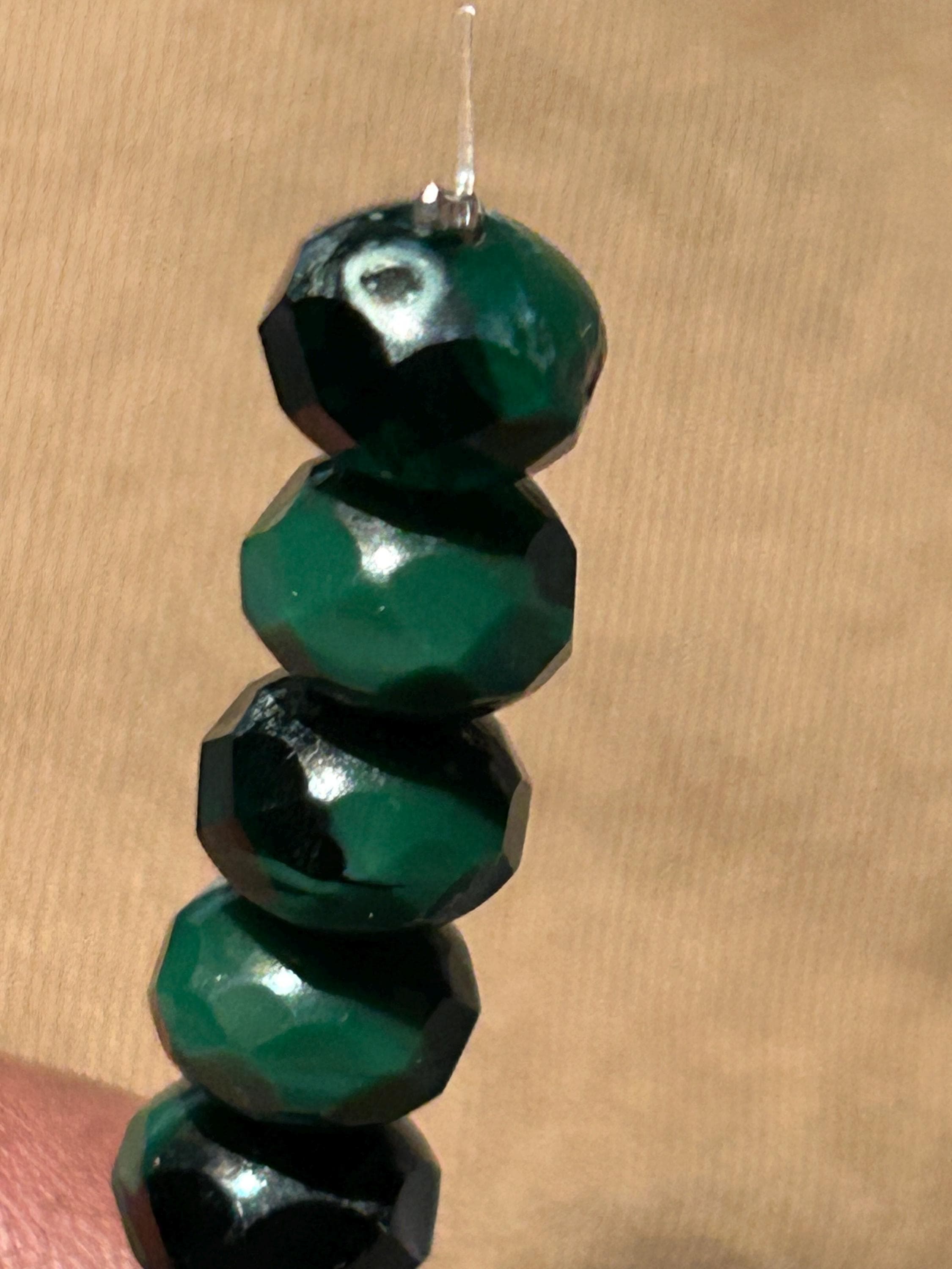 Fauceted Rhondella Beads 19 different Colors -Czech Glass 9mmx6mm - Thumbnail 4