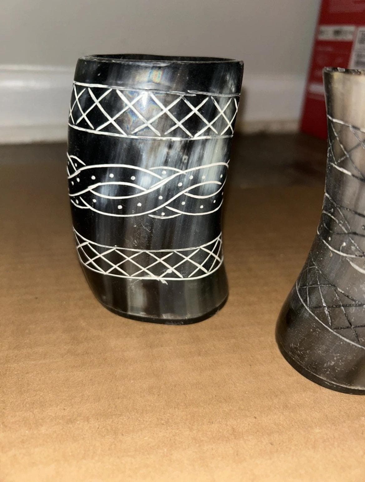 Handcrafted Viking Drinking Horn Mug | Norse Beer Stein. 5 different cups - Thumbnail 9