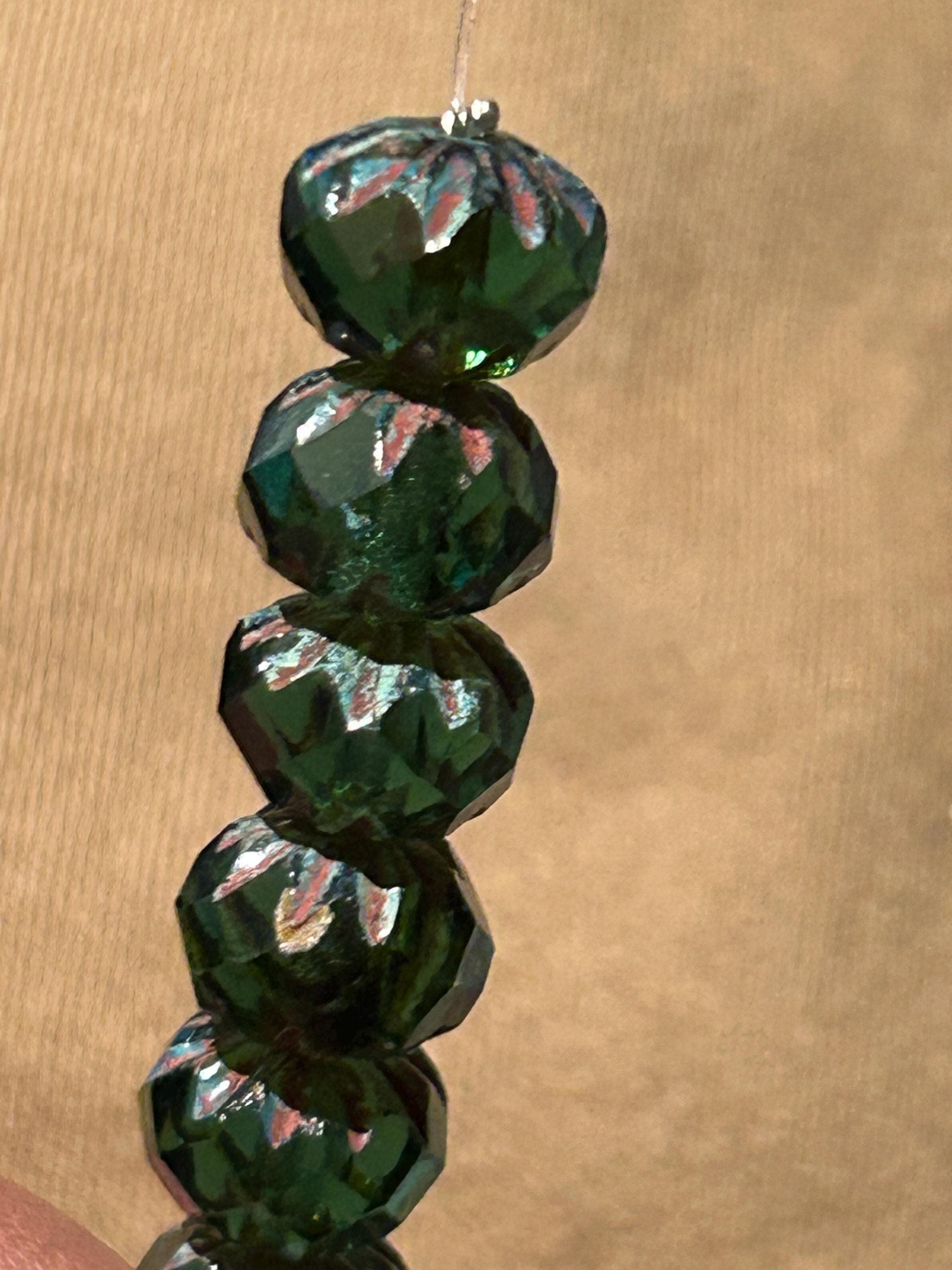 Fauceted Rhondella Beads 19 different Colors -Czech Glass 9mmx6mm - Thumbnail 14