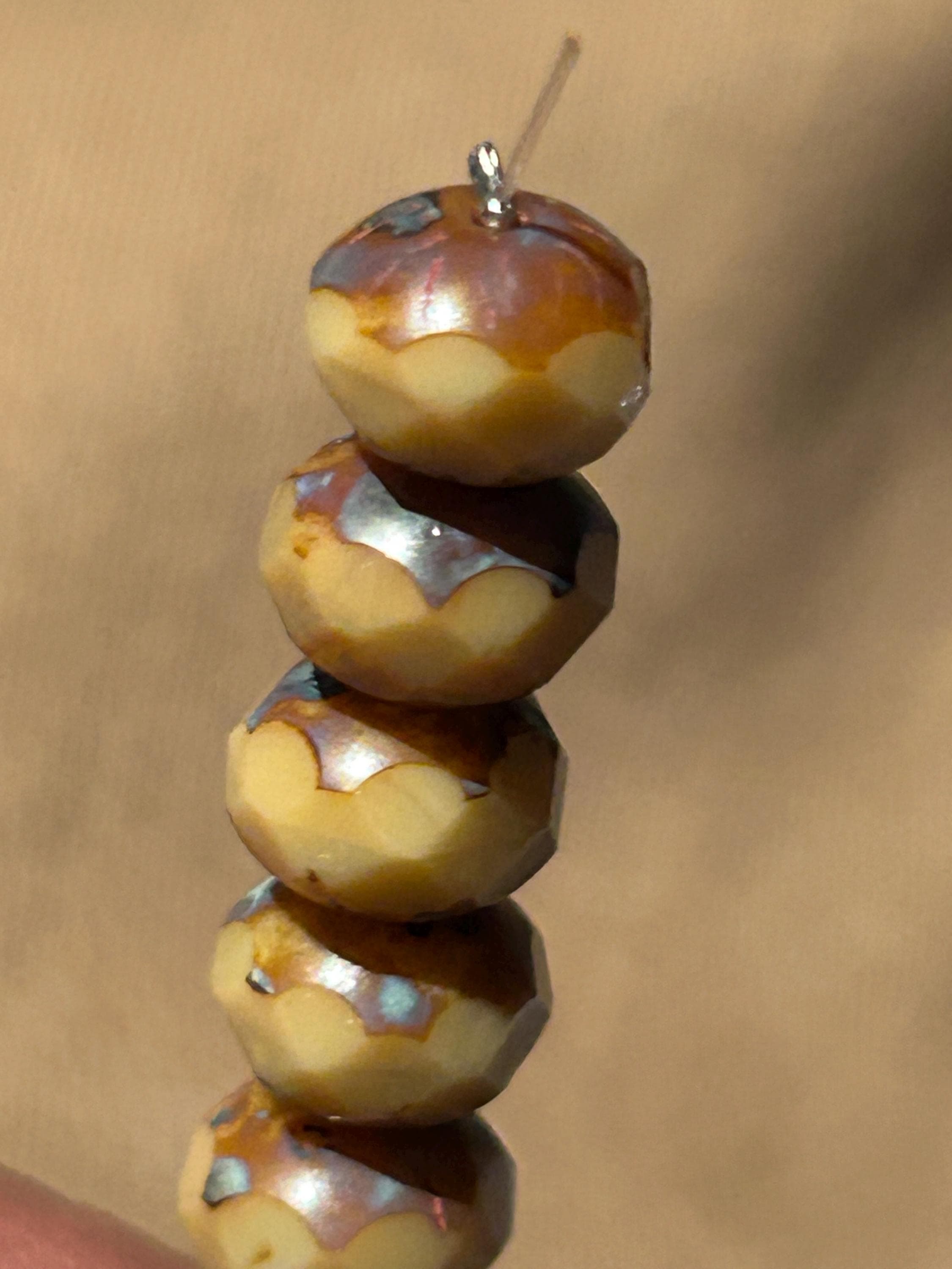 Fauceted Rhondella Beads 19 different Colors -Czech Glass 9mmx6mm - Thumbnail 6