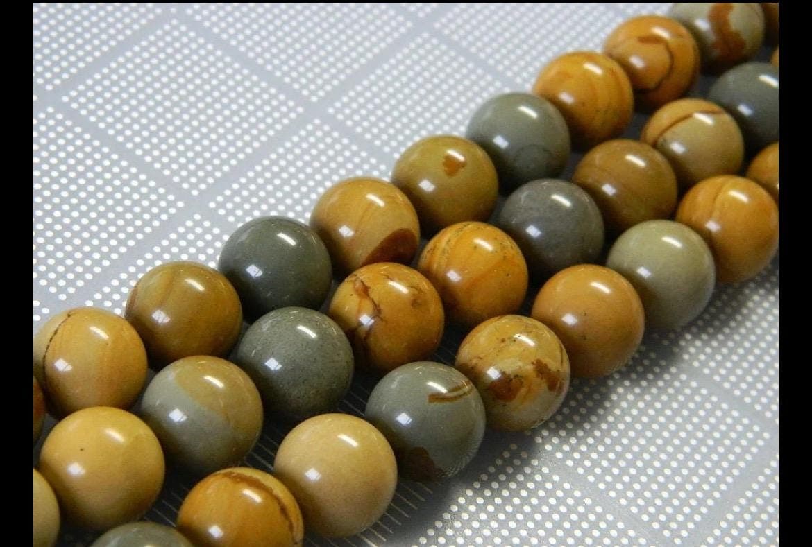 Wild Horse Jasper Beads 14MM Round Gemstone Beads - Image 1