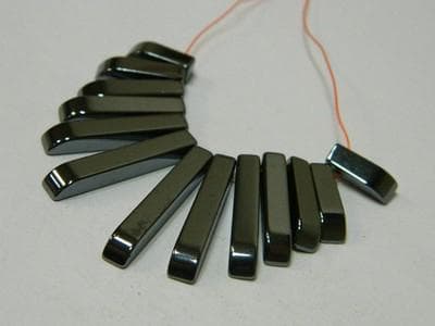 Hematite Stick Beads - Dark Gray Graduated, Non-Magnetic - Thumbnail 5