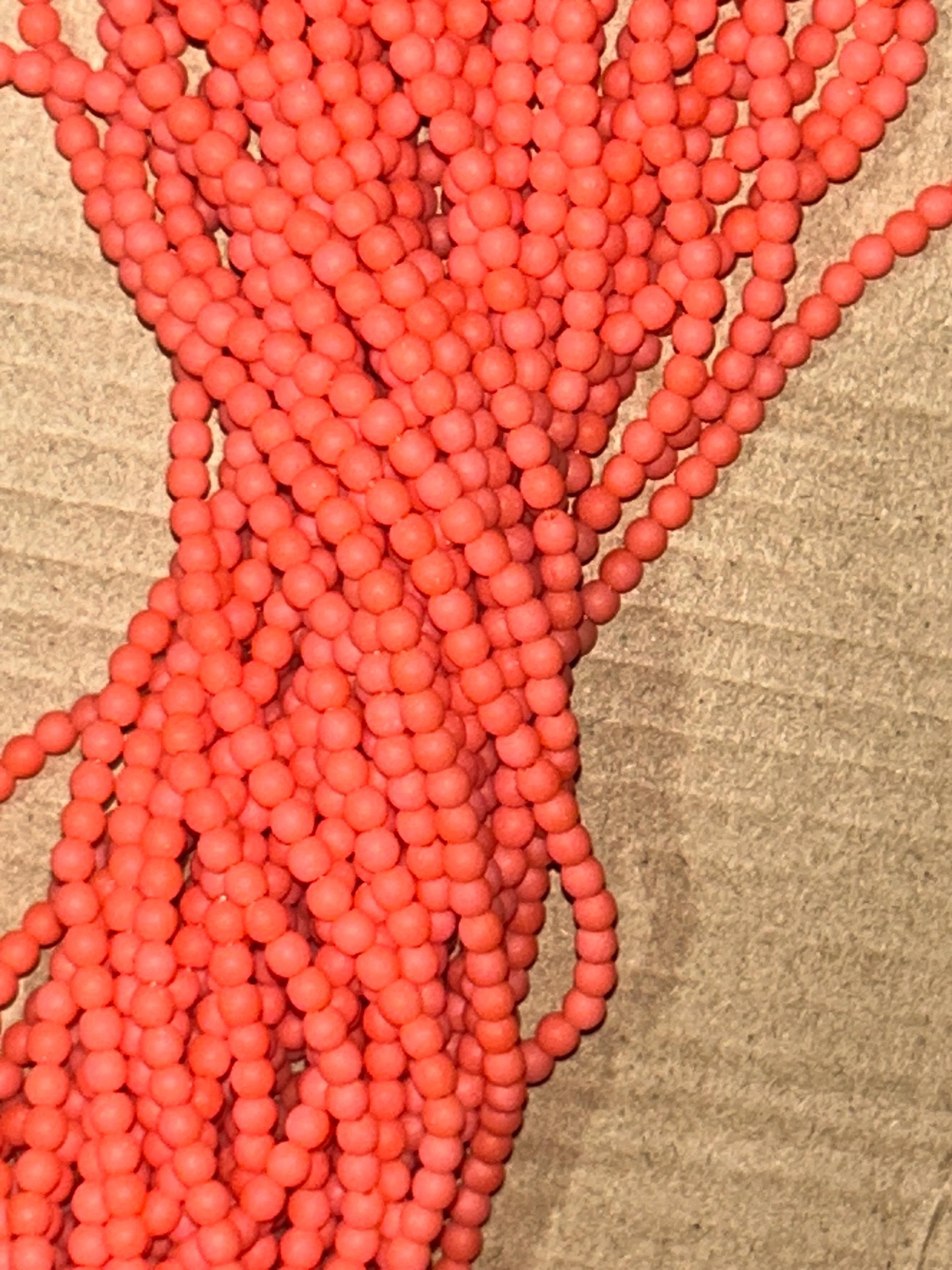 Matte Opaque Czech Glass Beads | Size 3mm Assorted Color Options | Jewelry Making Supplies - Thumbnail 11