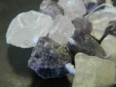 Quartz and Amethyst Beads: Chunky Nuggets for Jewelry (Large Size) - Thumbnail 5