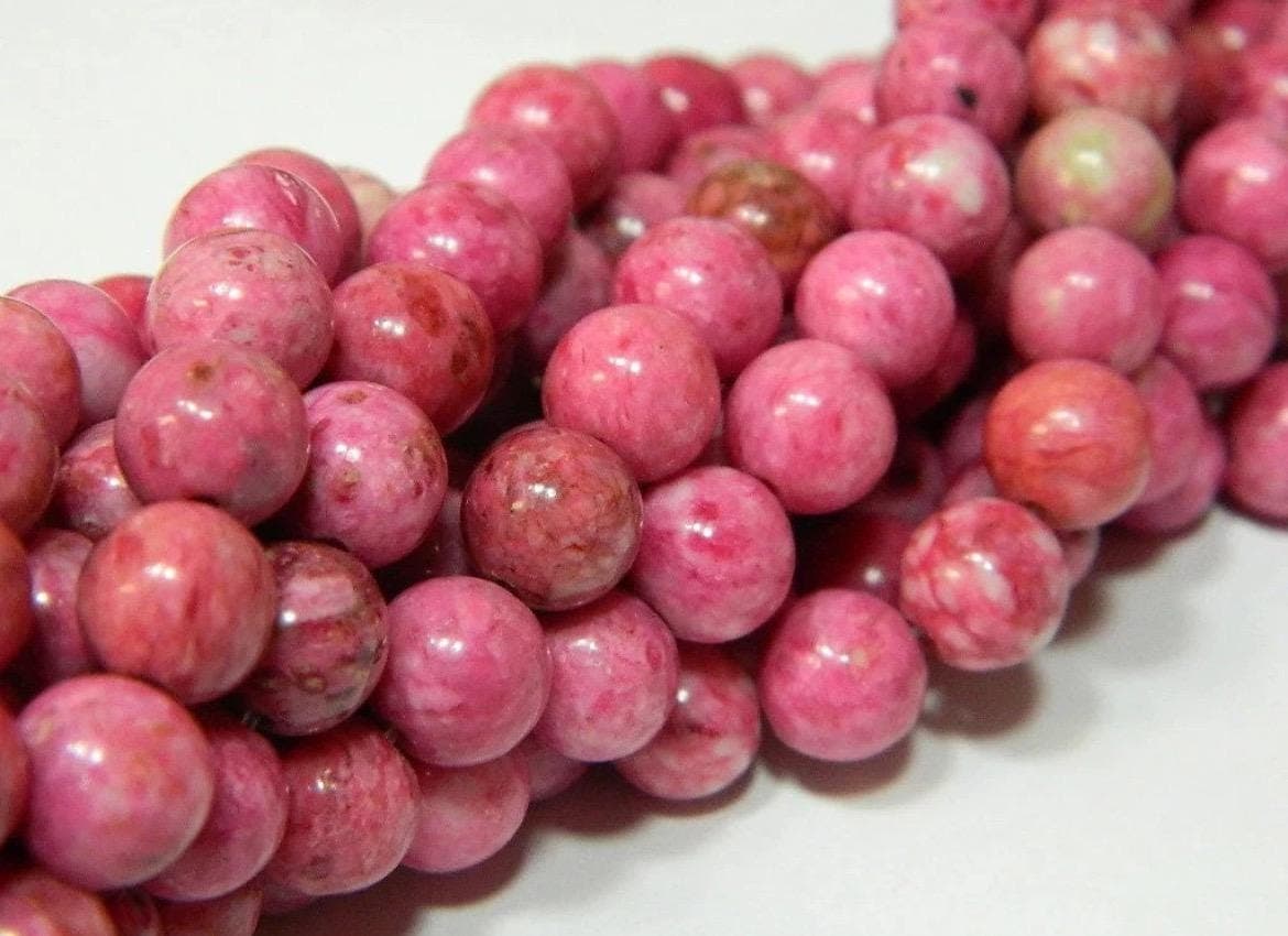 8mm Gray Crazy Lace Agate Beads | Round Gemstone Jewelry Supplies - Thumbnail 4