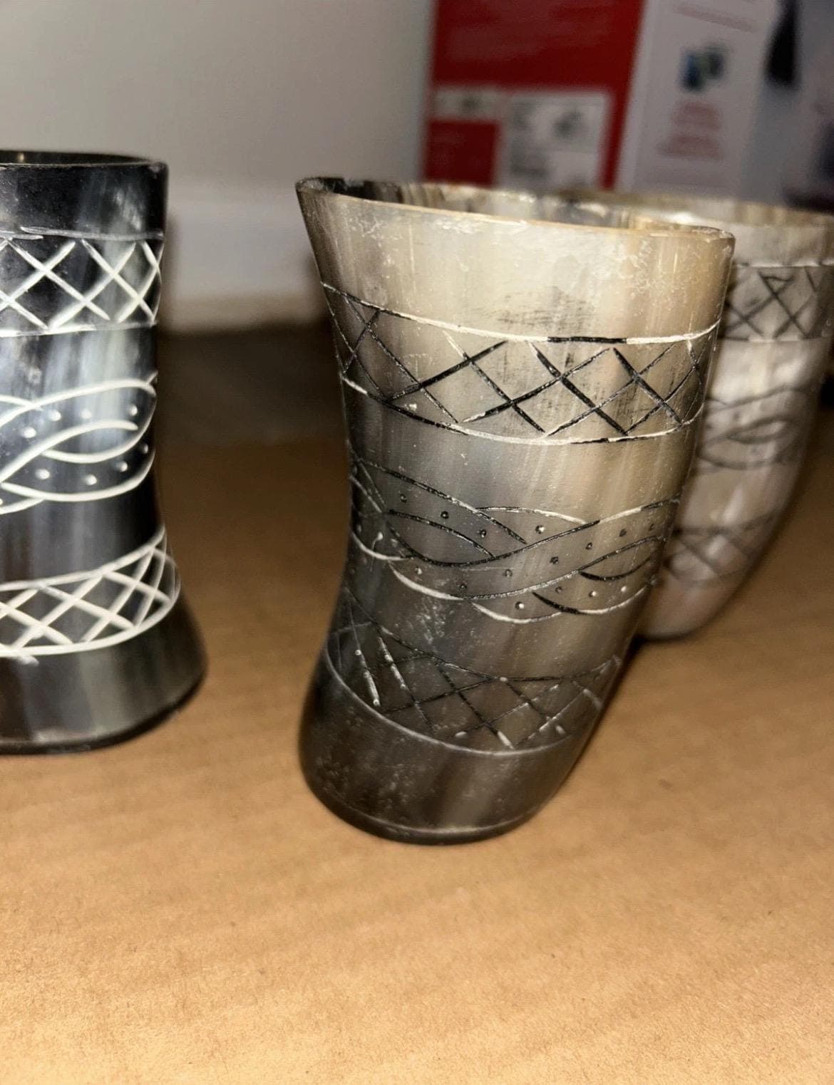 Handcrafted Viking Drinking Horn Mug | Norse Beer Stein. 5 different cups - Thumbnail 8