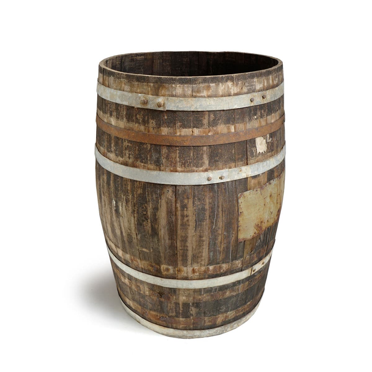 Vintage Wood & Iron Barrel - Thumbnail 2