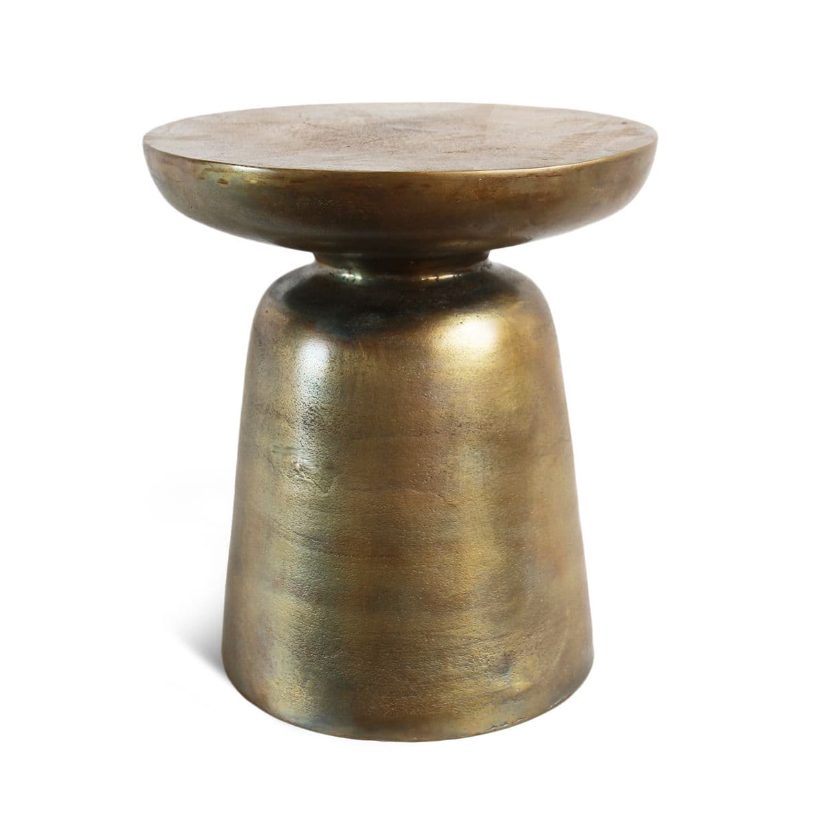 Ibiza Brass Finish Side Table - Thumbnail 2