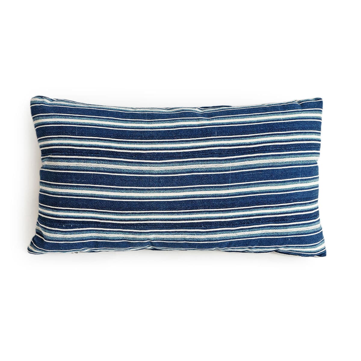 Indigo Mudcloth Striped Pillow - Thumbnail 2