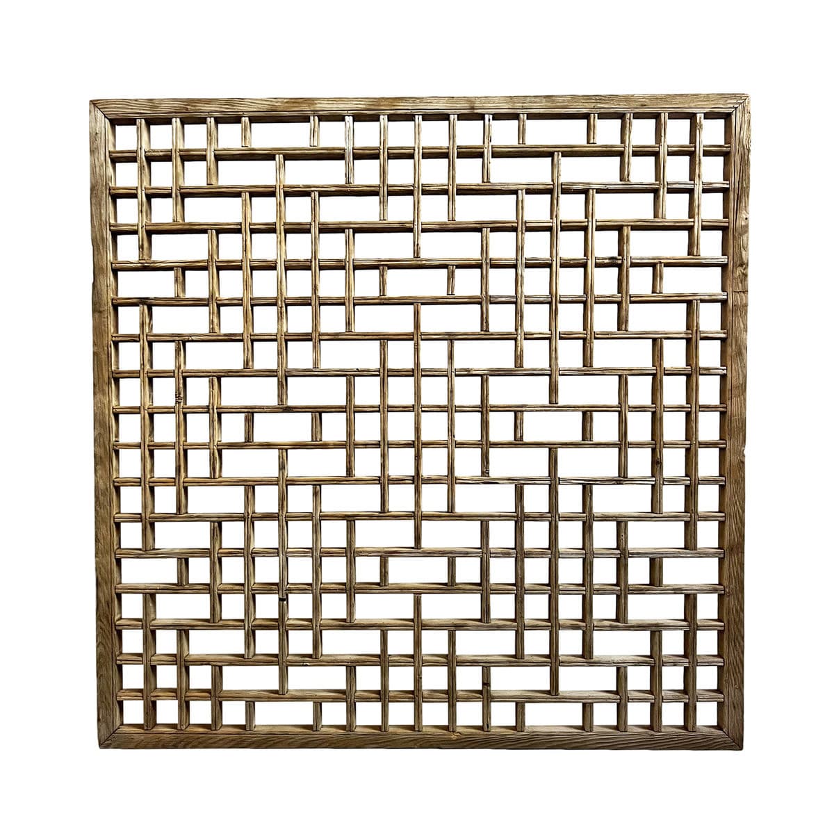 Antique Chinese Wood Window Screen - Thumbnail 2