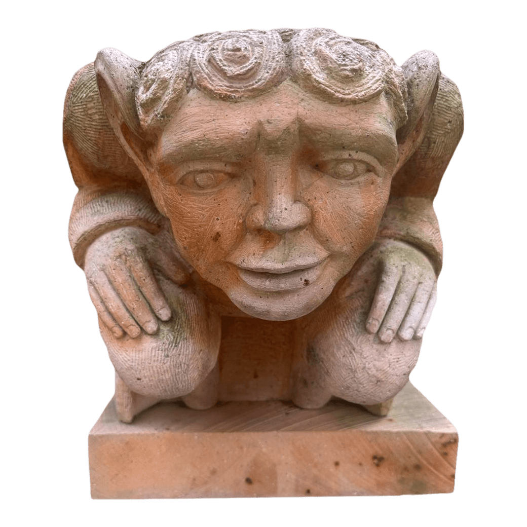 Cantera Stone Gargoyle Sculpture From Guanajuato, Mexico - Thumbnail 2