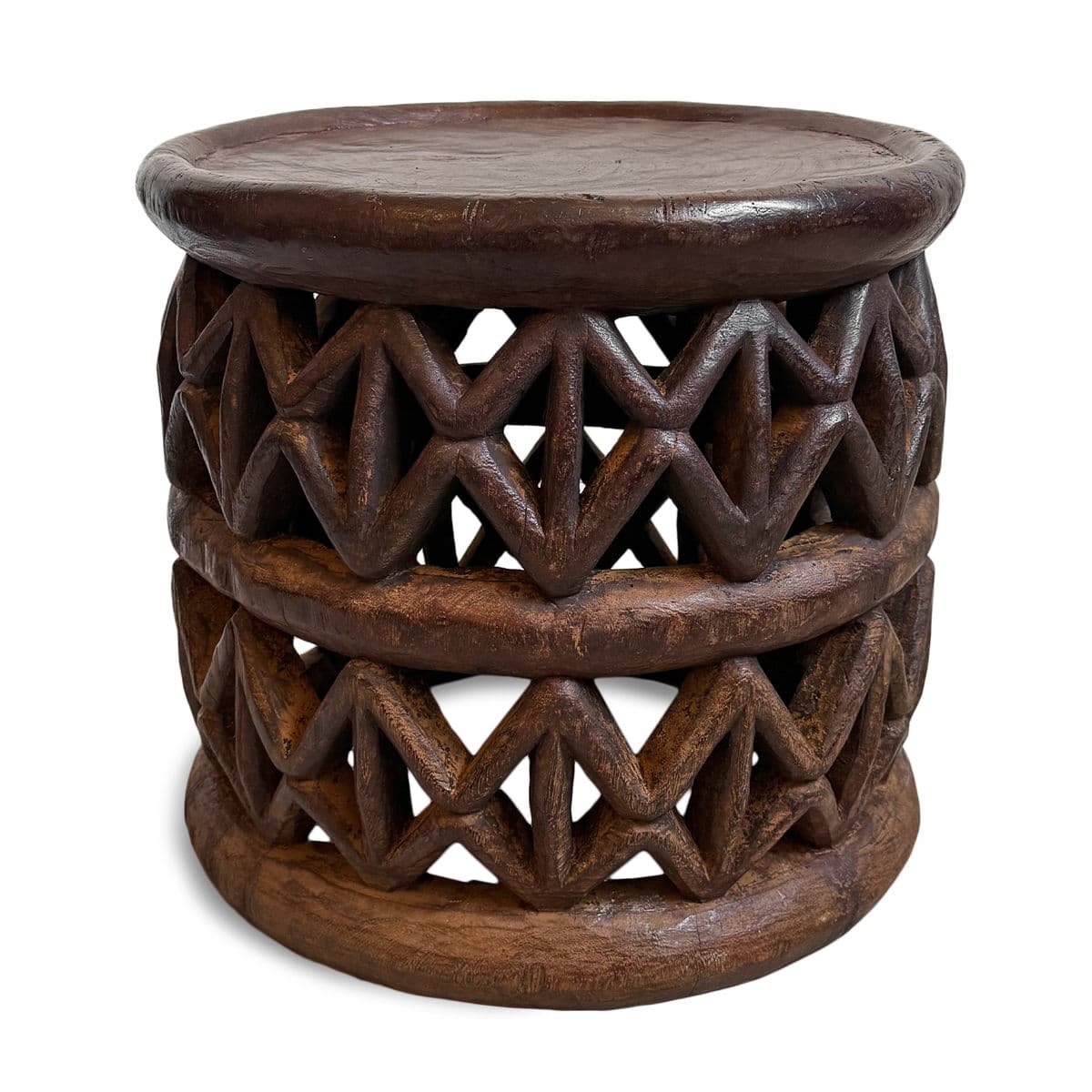 Vintage Bamileke Stool Table - Thumbnail 2