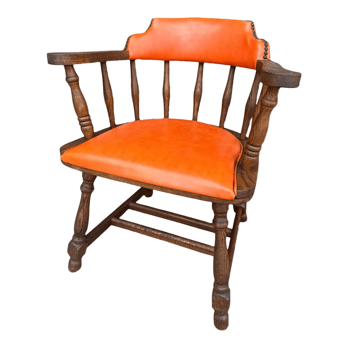 Buckstaff of Oshkosh Mid 20th Century Oak Pub Chairs - 11 Available - Thumbnail 2