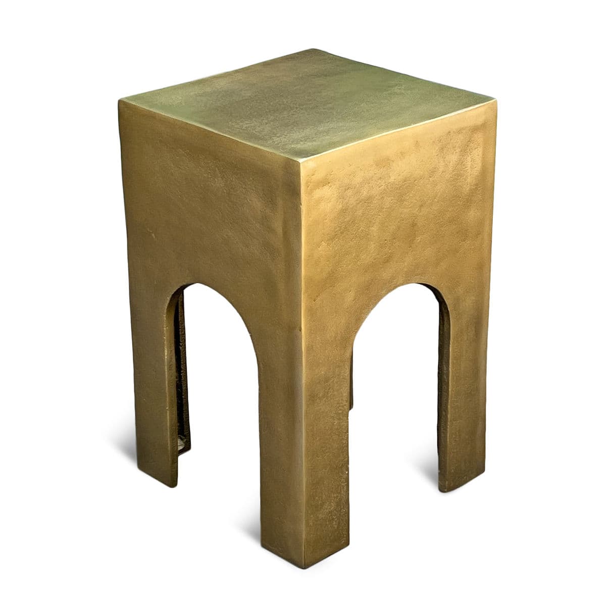 Brass Finish Arch Side Table - Thumbnail 2