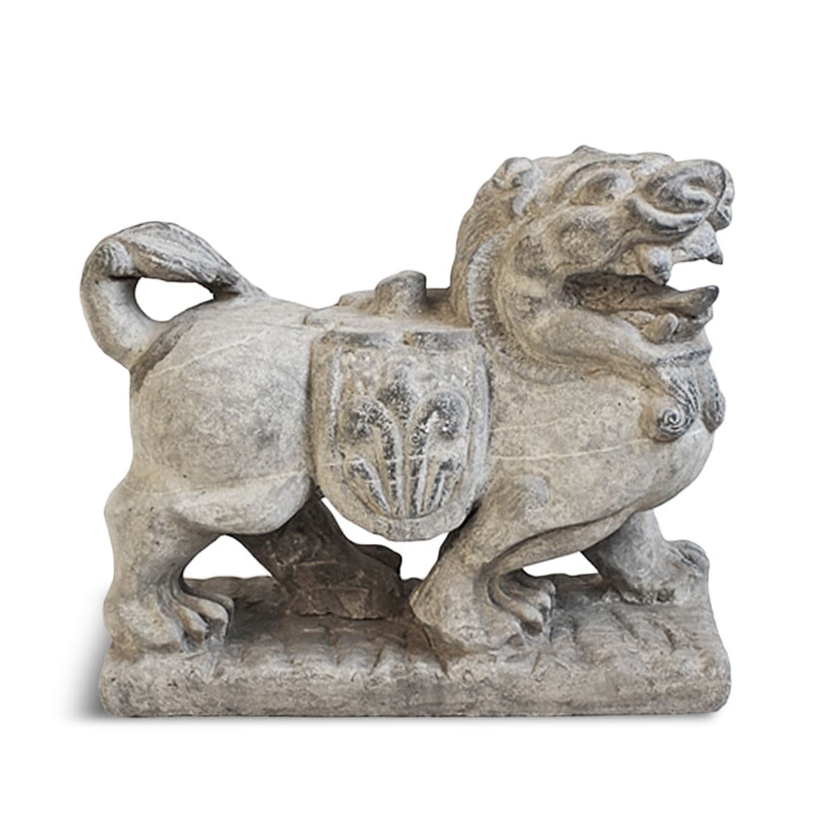 Grey Stone Lion Statue - Thumbnail 2