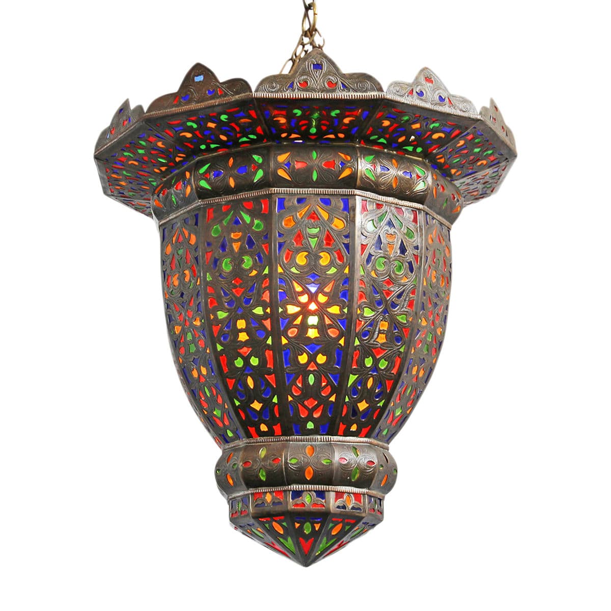 Vintage Moroccan Colorful Lantern - Thumbnail 2