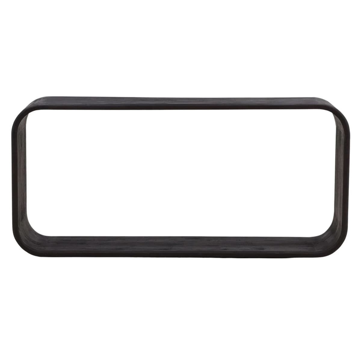 Modern Open Black Wood Console - Thumbnail 2