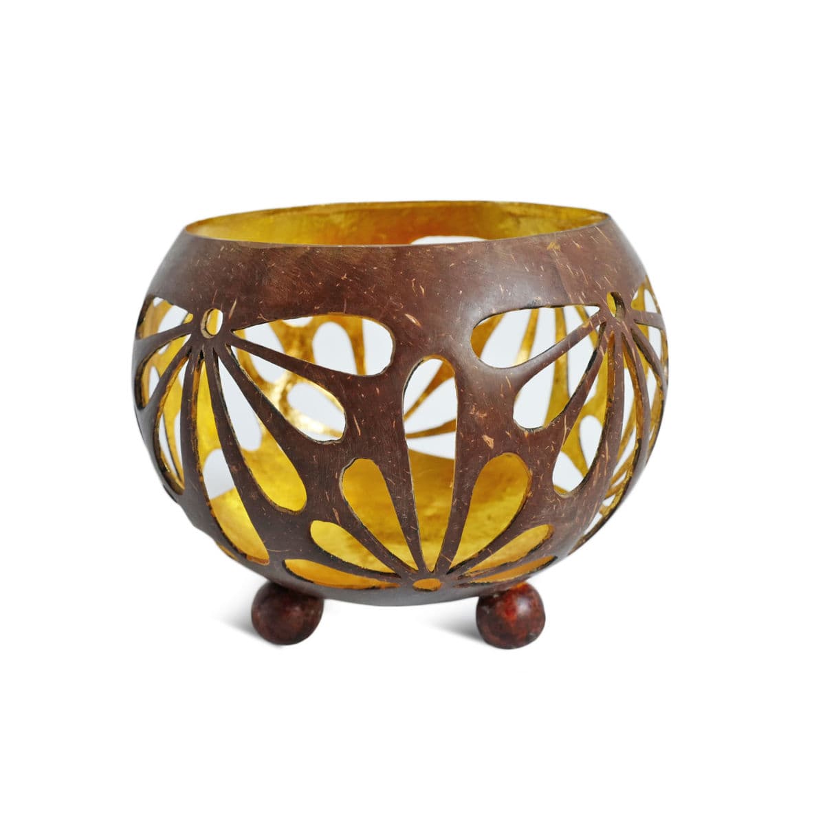 Coconut Flower Candle Bowl - Thumbnail 2