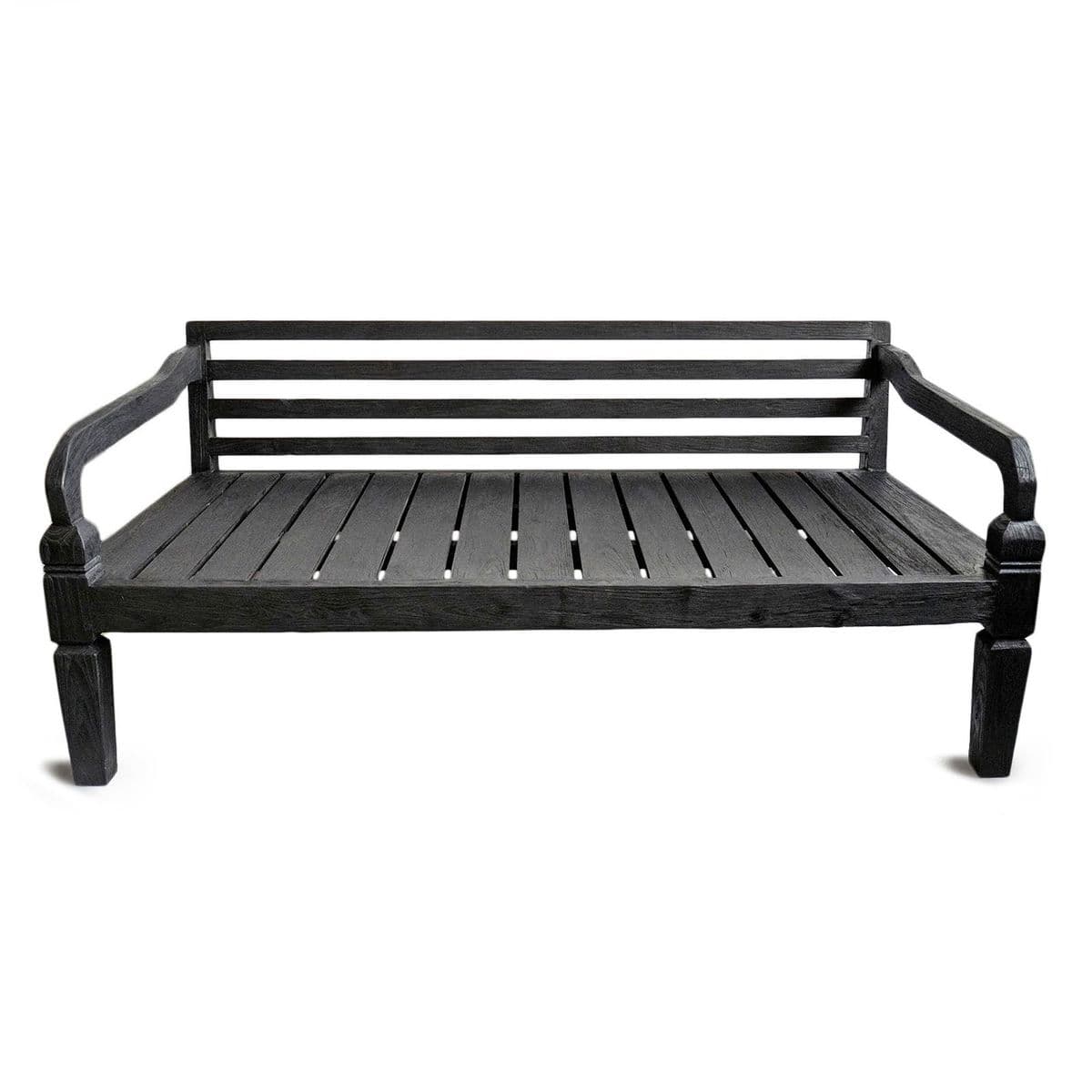 Simple Black Teak Twin Daybed - Thumbnail 2