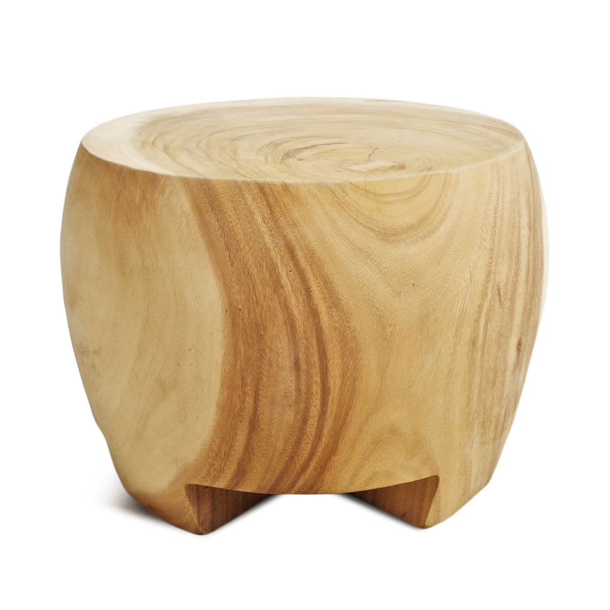 Acacia Drum Coffee Side Table - Thumbnail 2
