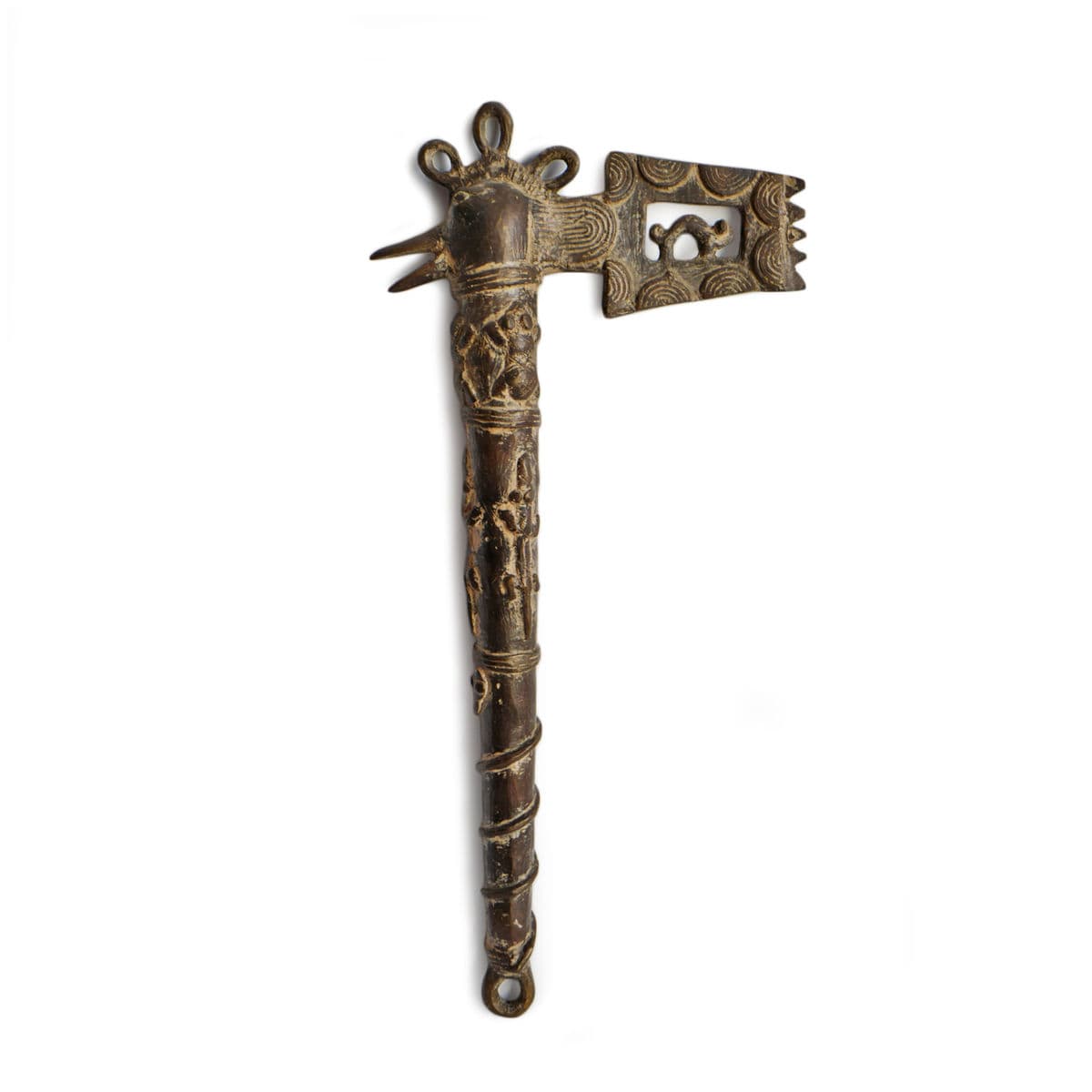 Vintage Bronze Rooster Volta Medicine Tool - Thumbnail 2