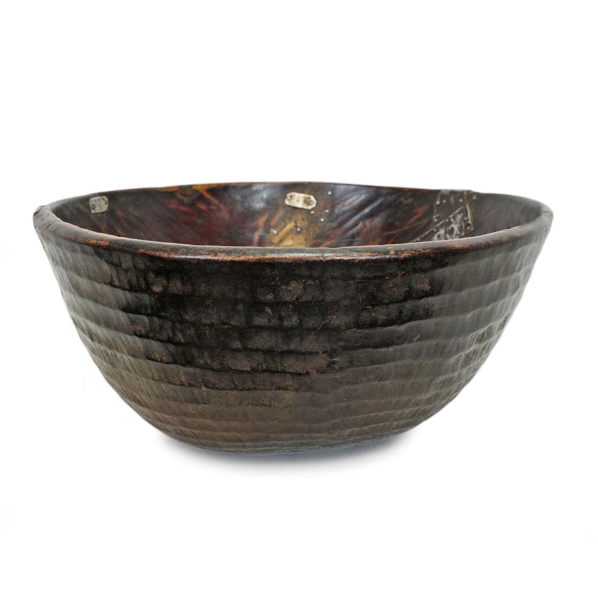 Large Vintage Fulani Wood Bowl - Thumbnail 2